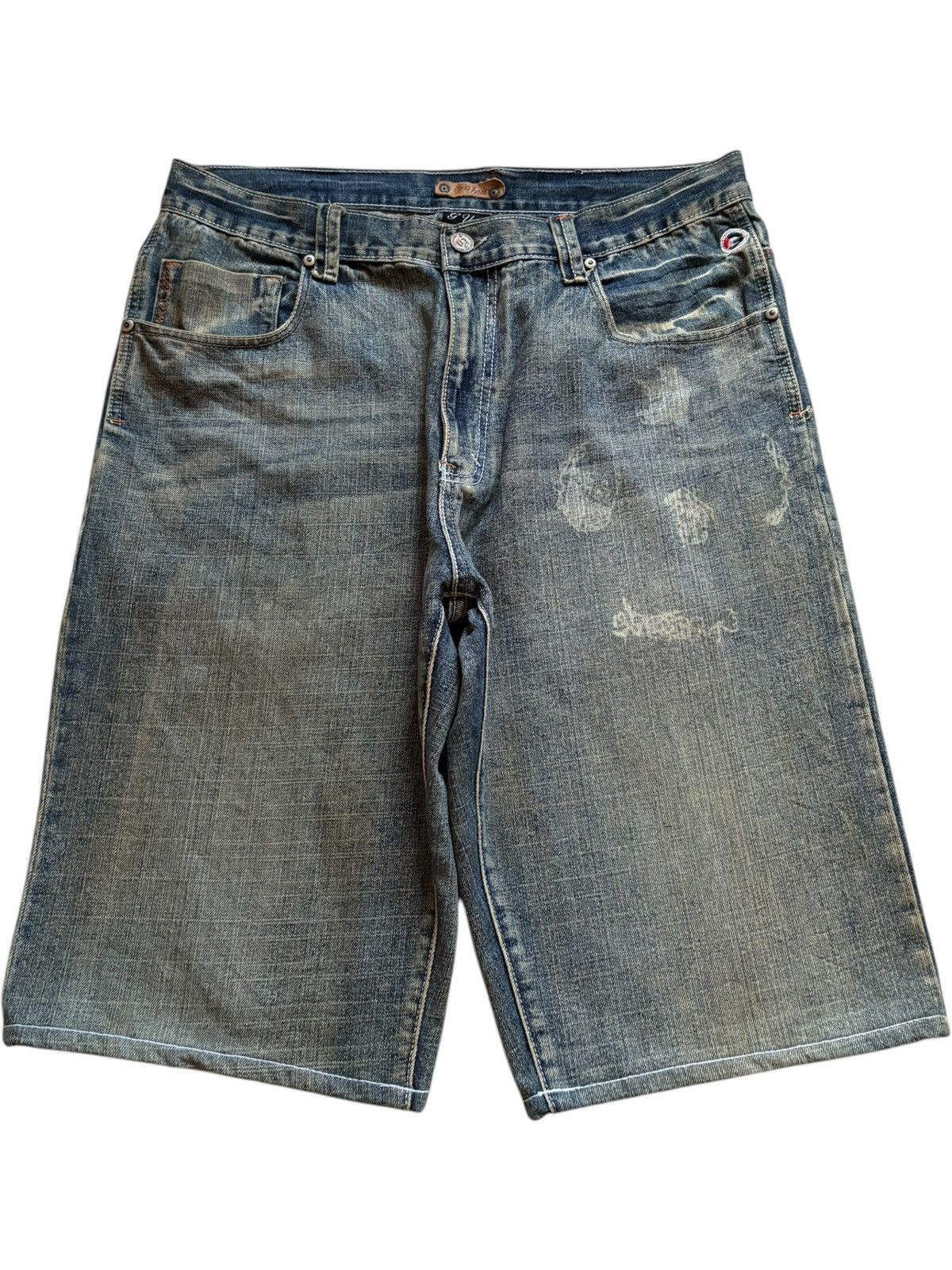 G-Unit × Rap Tees × Vintage 50 Cent G-Unit Denim Short Pants Jorts