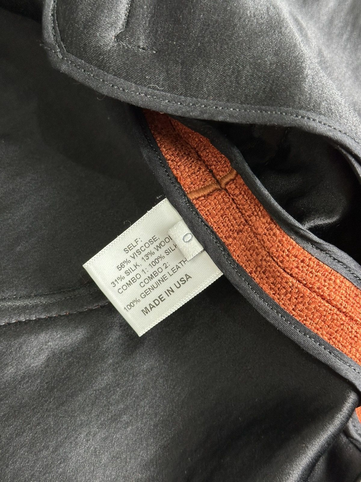 Proenza Schouler Proenza Schouler - Leather Trimmed Tweed Canvas Jacket Size XS / US 0-2 / IT 36-38 - 15 Thumbnail