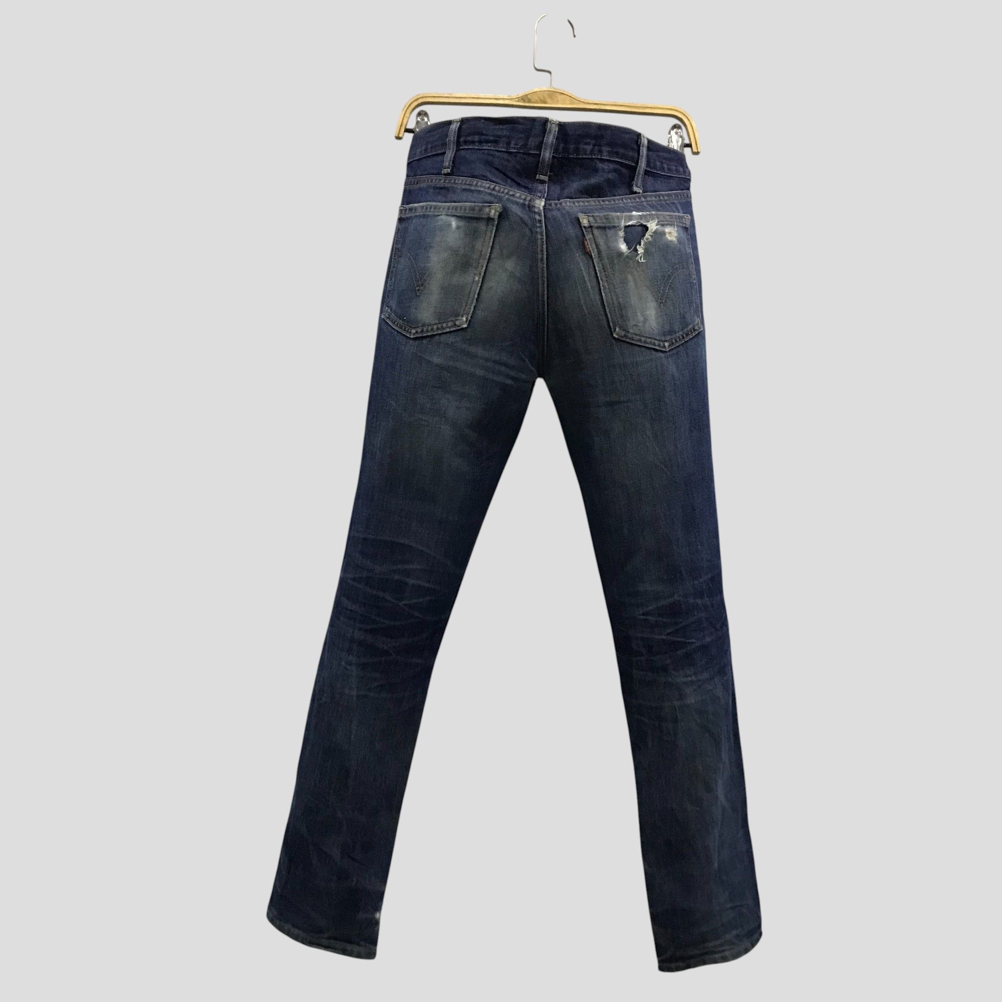 Levi's Vintage Levis 606 Slim Tapered Distressed Whiskered Faded Size US 29 - 2 Thumbnail