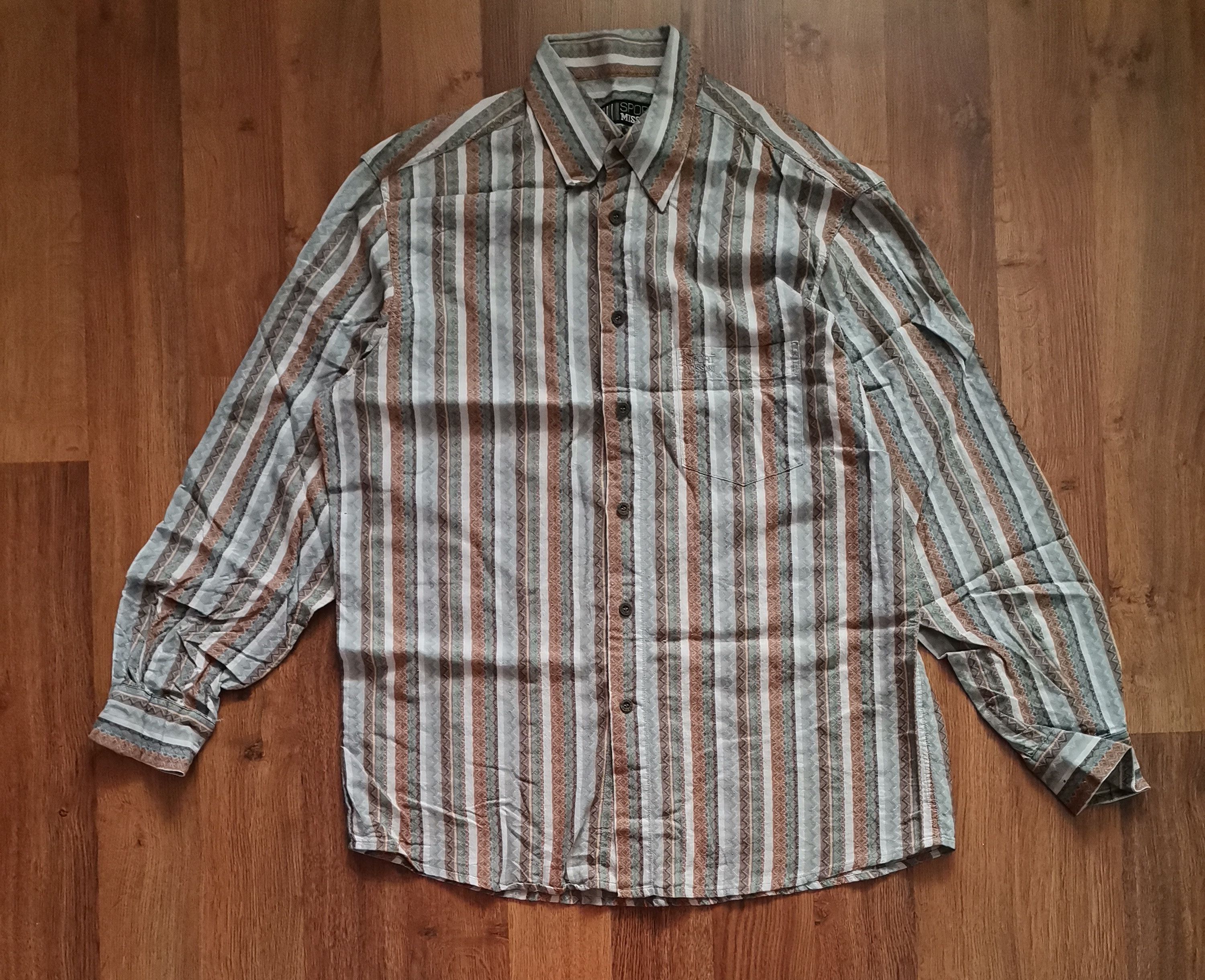Missoni × Vintage Vintage Missoni Striped Shirt Size US L / EU 52-54 / 3 - 1 Thumbnail