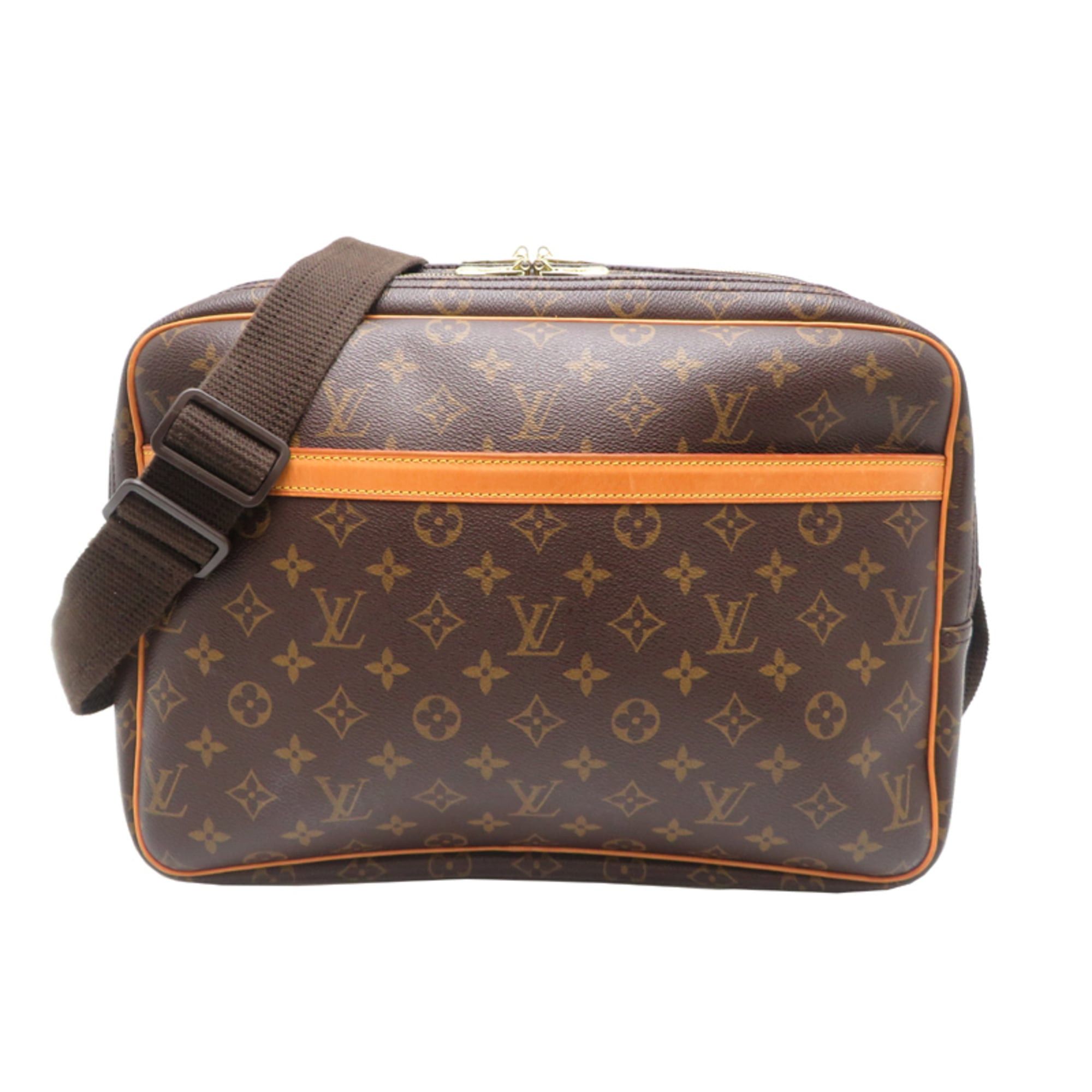 Louis Vuitton Reporter GM Shoulder Bag for Men and Women M45252 (Discontinued) Monogram Brown