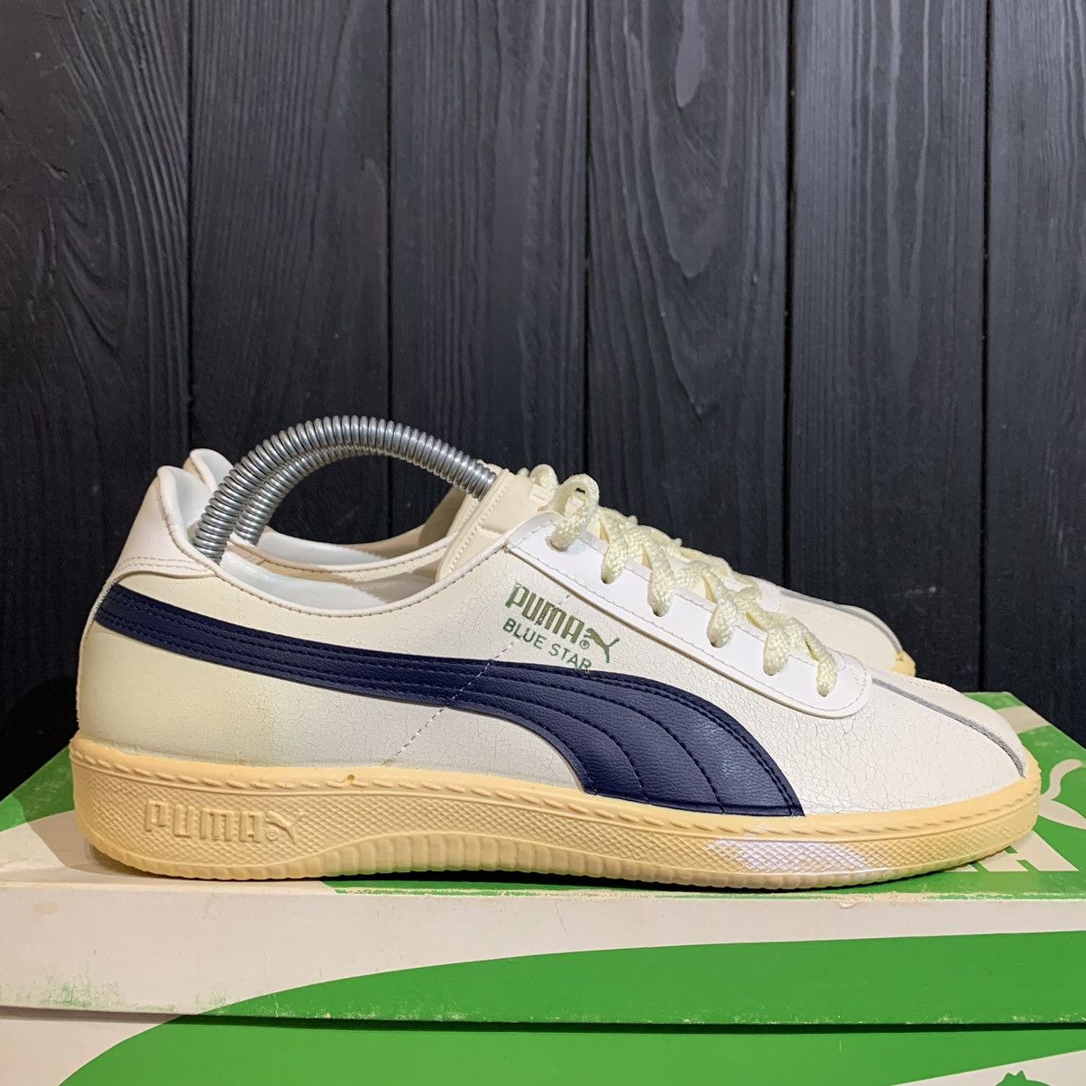 Puma × Vintage 🔥Puma Blue Star Vintage Leather Sneakers Size 6, 25 cm Size US 6 / EU 39 - 2 Thumbnail