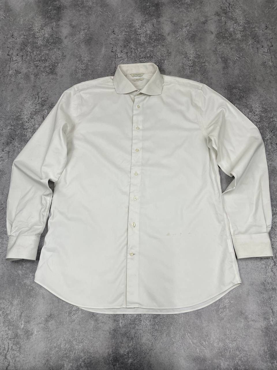 Suitsupply Suitsupply Traveller Shirt ClassicLong Sleeve White Slim Fit Size US L / EU 52-54 / 3 - 1 Thumbnail