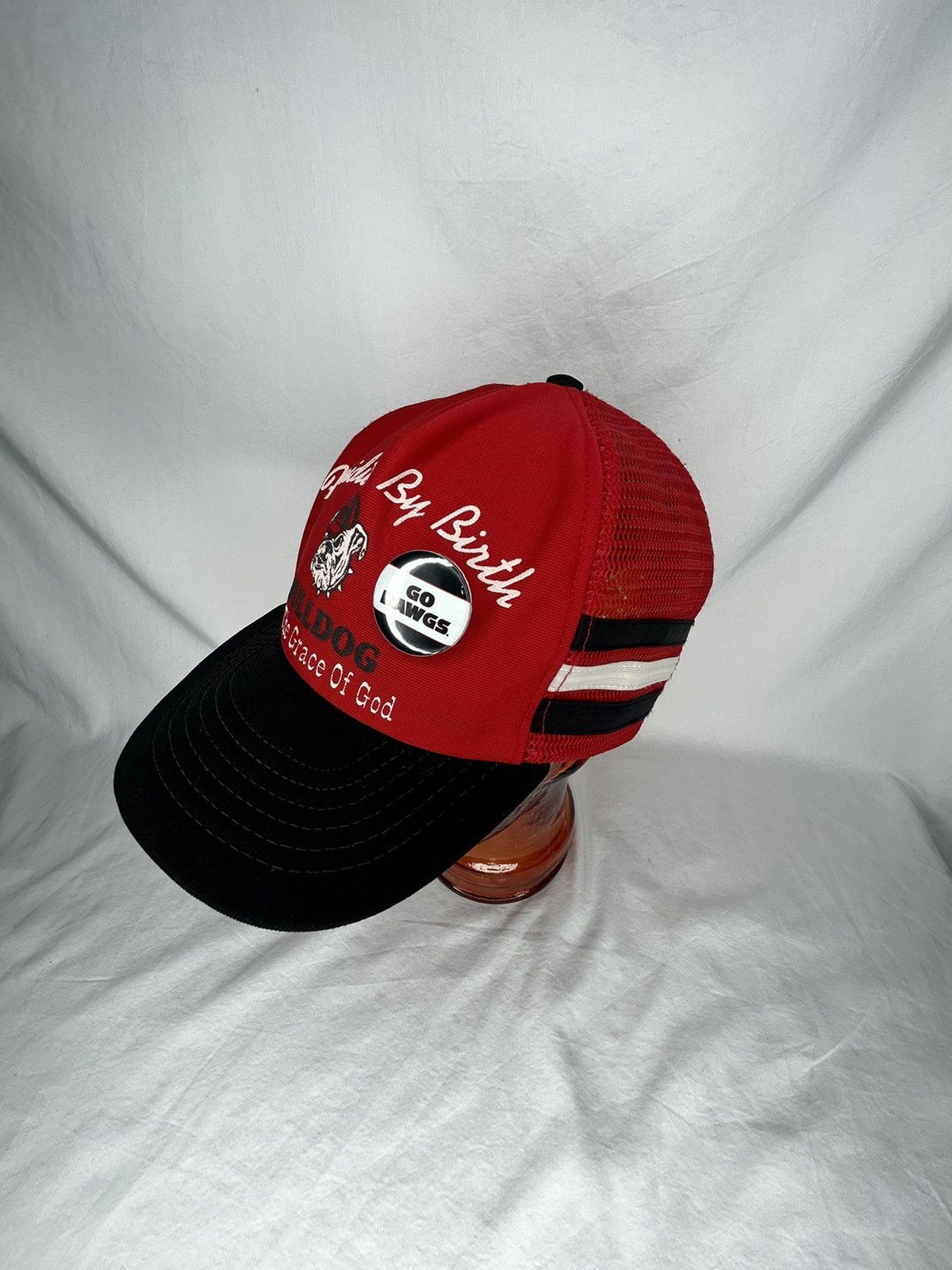 Vintage Vtg 80’s Georgia Bulldogs Tucker Snap-Back Hat Size ONE SIZE - 2 Thumbnail