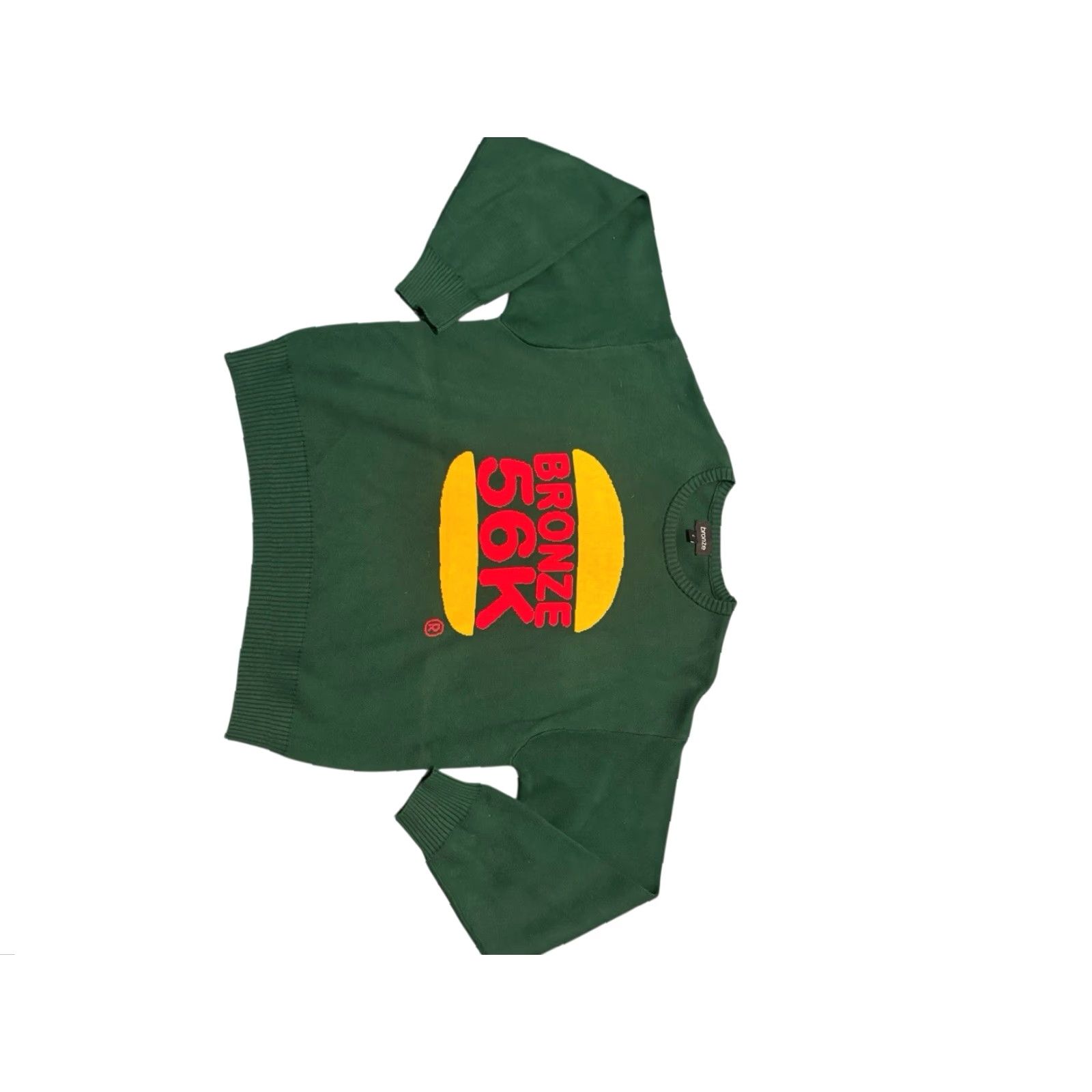 Bronze 56k Bronze 56k Knit Crewneck Jumper Sweater Skateboarding Green Ribbed Graphic Large Knit Crewneck Men Regular L Blue Size US L / EU 52-54 / 3 - 3 Thumbnail