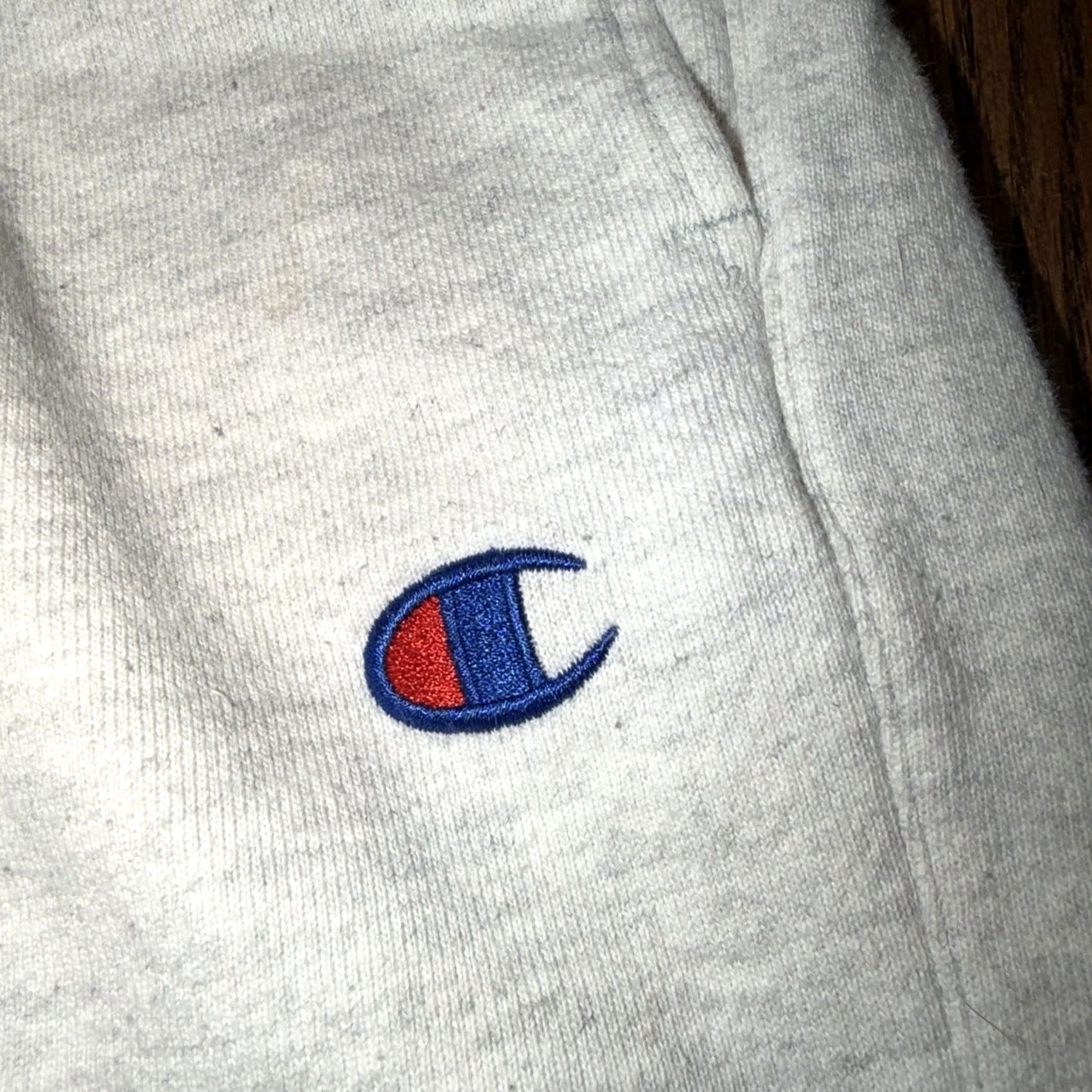 Champion VINTAGE Champion Reverse Weave Mens Grey Y2K Sweatpants Large Size Regular Pants Grey Size US 33 - 4 Thumbnail