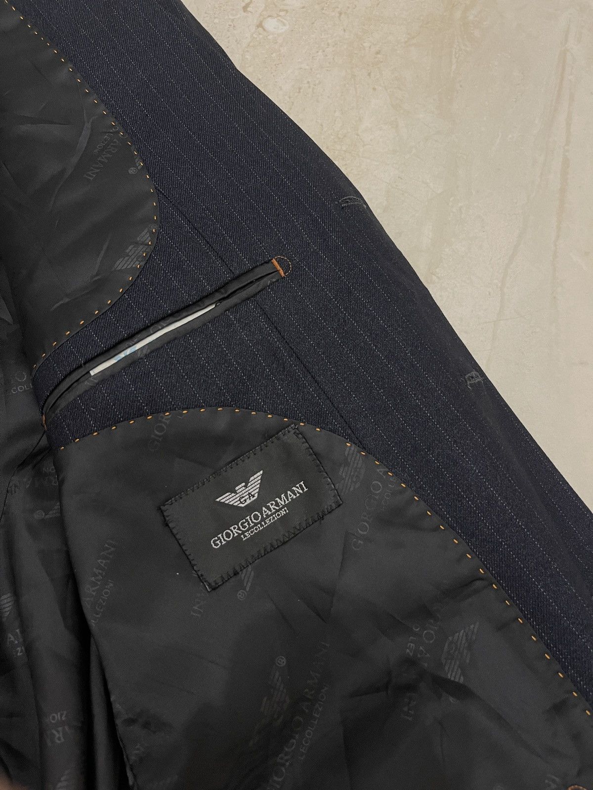Giorgio Armani 🔥Giorgio Armani blazer Mens Blue suit jacket wool sport coat Size 52R - 10 Thumbnail