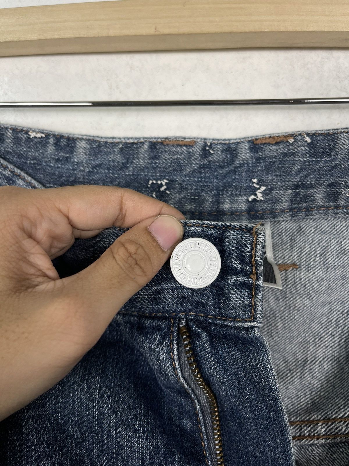 Japanese Brand RIMASTER RIPPED DENIM JEANS Size US 30 / EU 46 - 15 Thumbnail