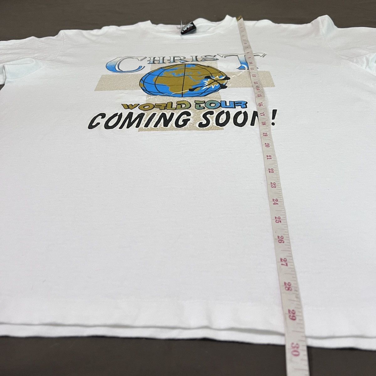 Vintage Vintage 90s Christ World Tour Jesus God Holy Bible Tee XL Size US XL / EU 56 / 4 - 8 Thumbnail