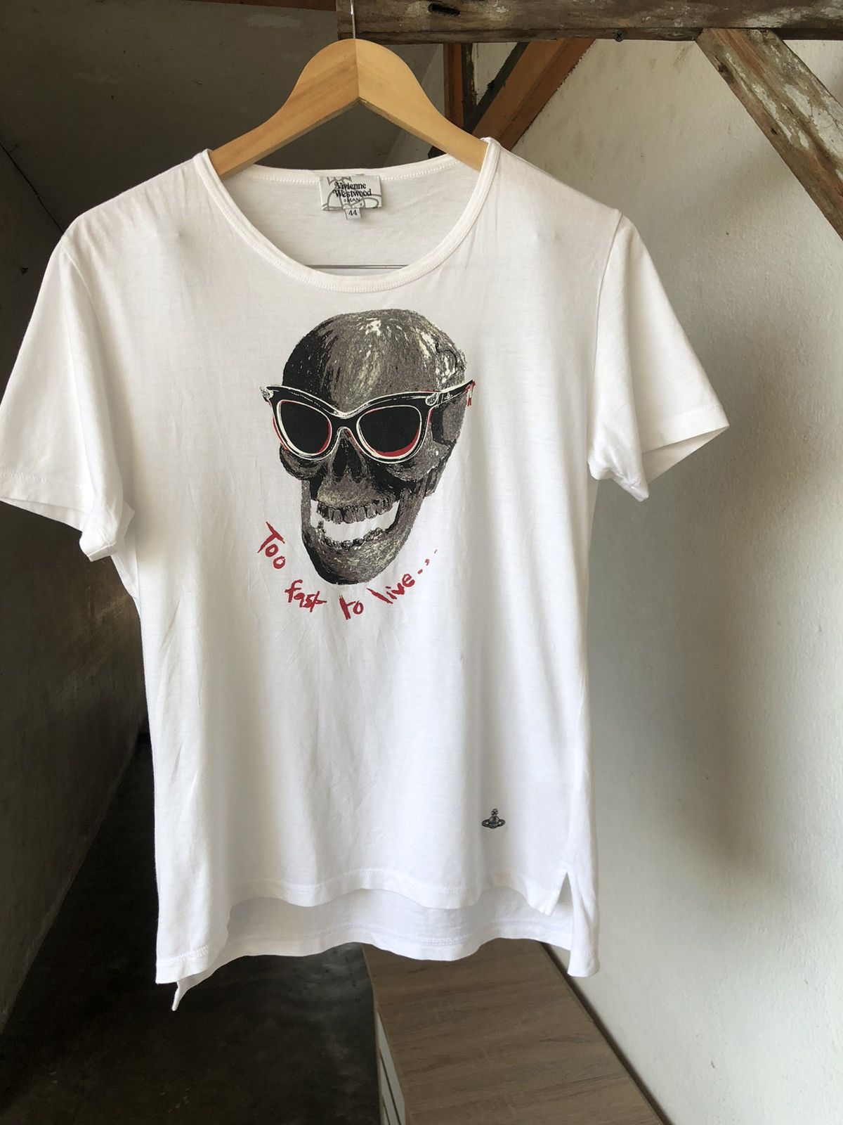Vivienne Westwood Rare❗️Vivienne Westwood Skull Printed Short Sleeve T-shirt Size M / US 6-8 / IT 42-44 - 5 Thumbnail