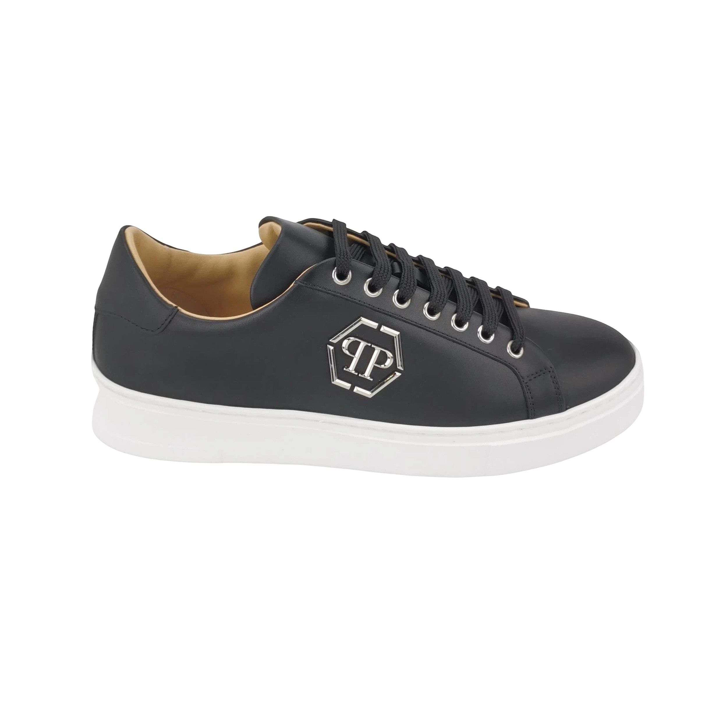 Philipp Plein Philipp Plein Hexagon Logo Leather Sneakers 41 Size US 8 / EU 41 - 1 Thumbnail