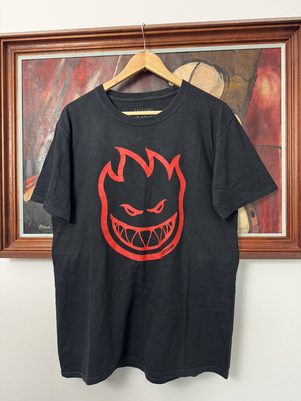 Spitfire Vintage Y2k Spitfire Wheels Skate Tee Classic Logo Black Size US M / EU 48-50 / 2 - 1 Thumbnail