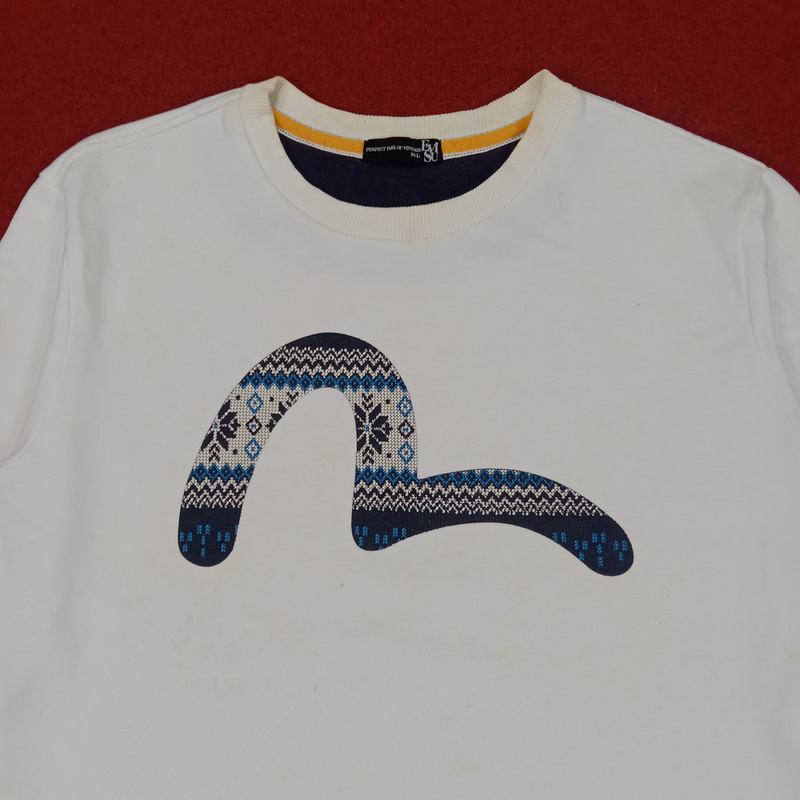 Japanese Brand × Vintage Evisu Japanese Brand Streetwear Skater Style Sweatshirt Size US M / EU 48-50 / 2 - 2 Thumbnail