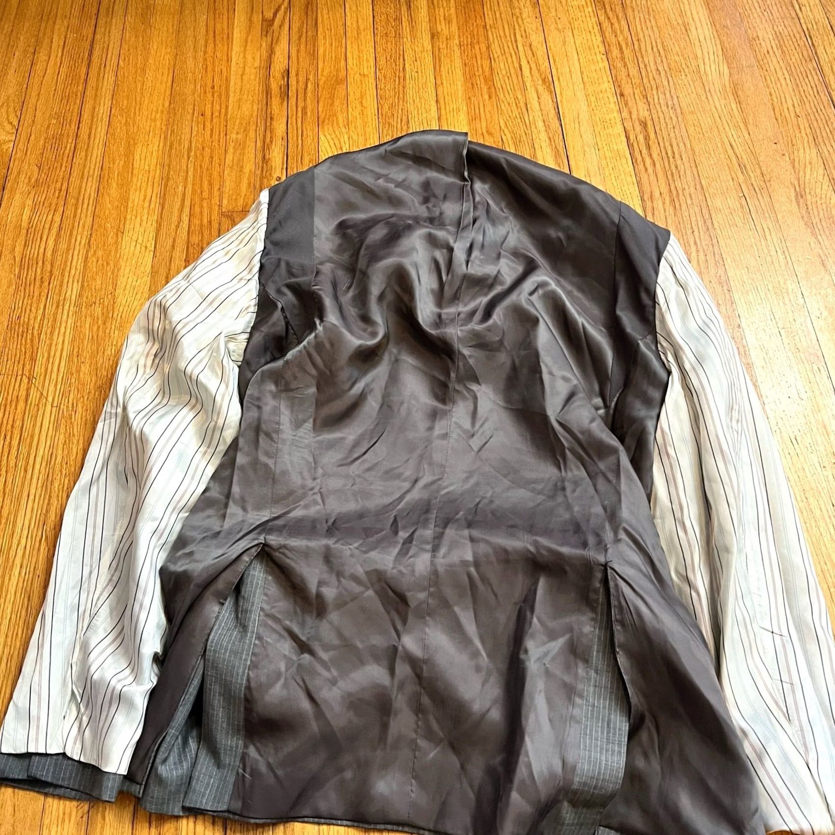 Ralph Lauren Ralph Lauren Black Label Gray Wool Slim Fit Sport Blazer Jacket Mens 42L Size 42R - 5 Thumbnail