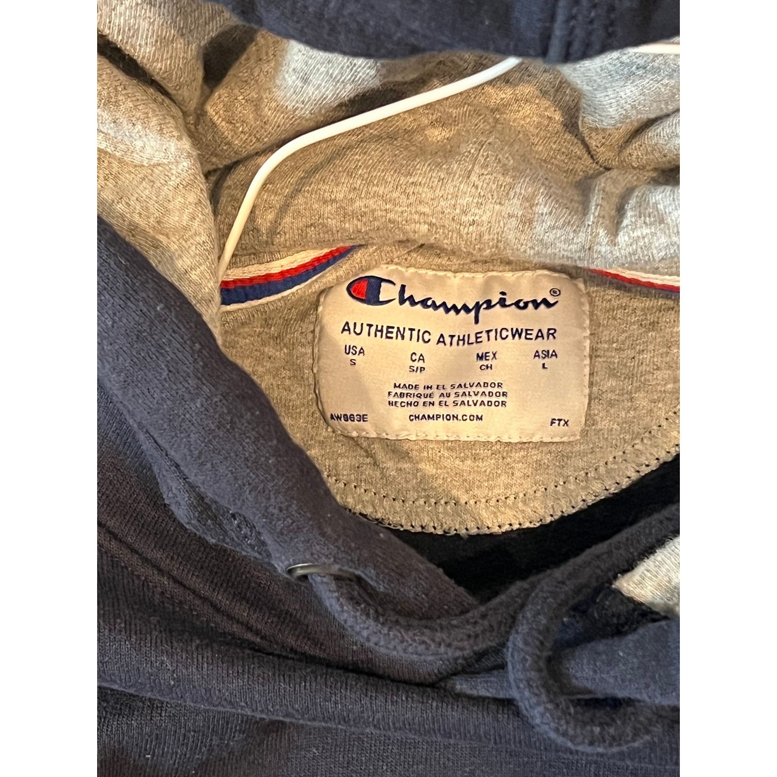 Champion Champion Pullover Navy Blue Hoodie Mens S Size US S / EU 44-46 / 1 - 3 Thumbnail