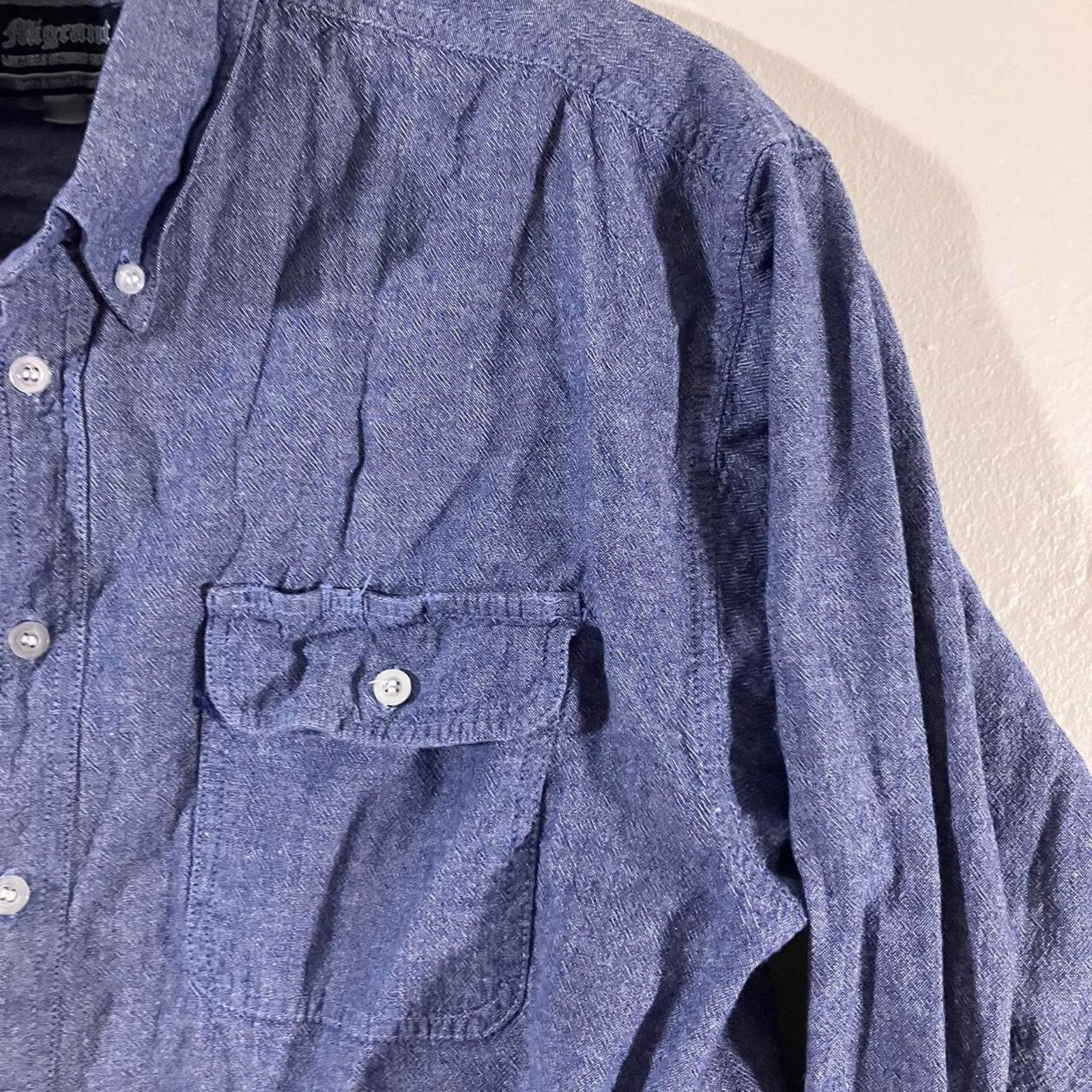 Other Aligrant Blue Button Up Long Sleeve Shirt Size US M / EU 48-50 / 2 - 2 Thumbnail