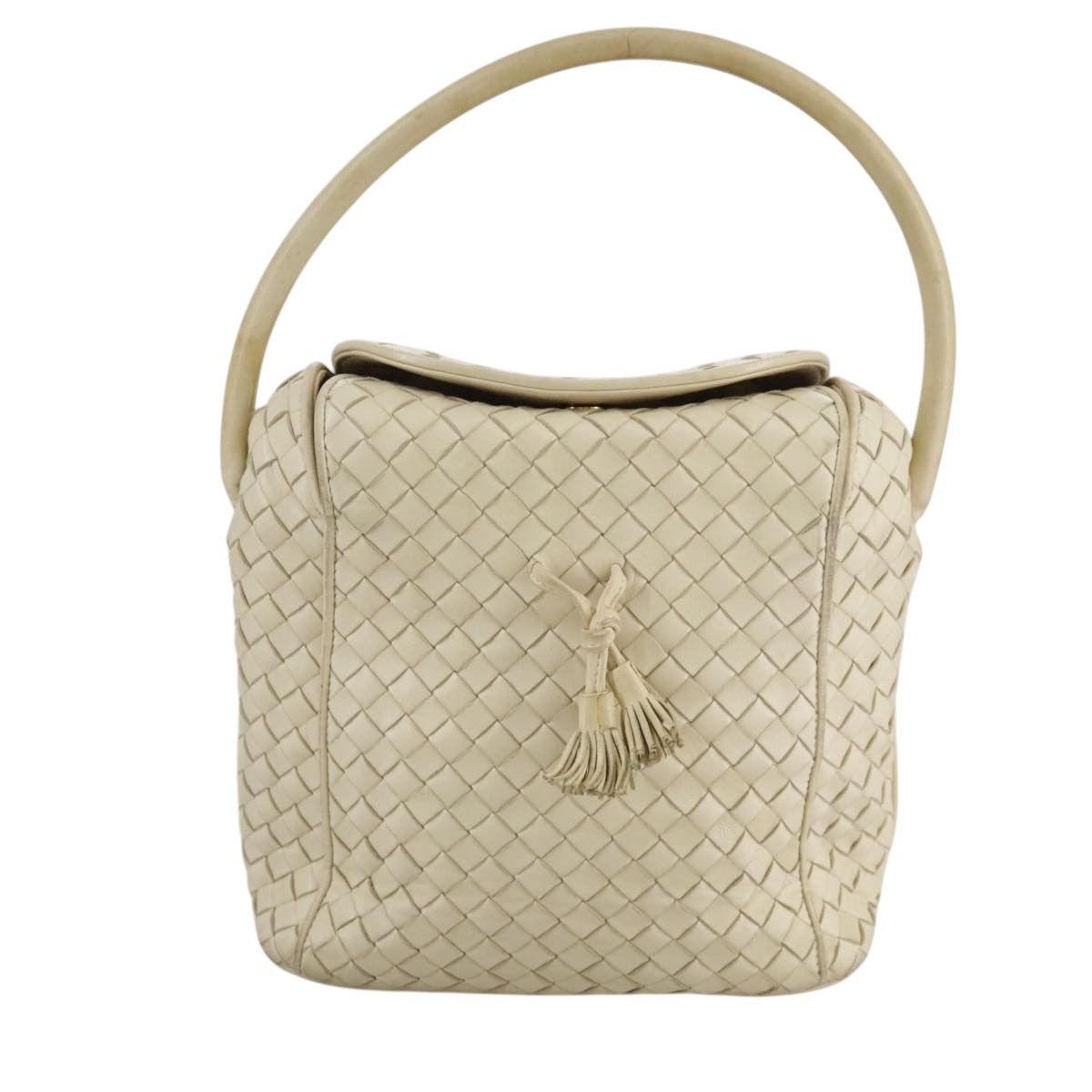 Bottega Veneta Beige Leather Handbag (Pre-Owned) Size ONE SIZE - 1 Thumbnail