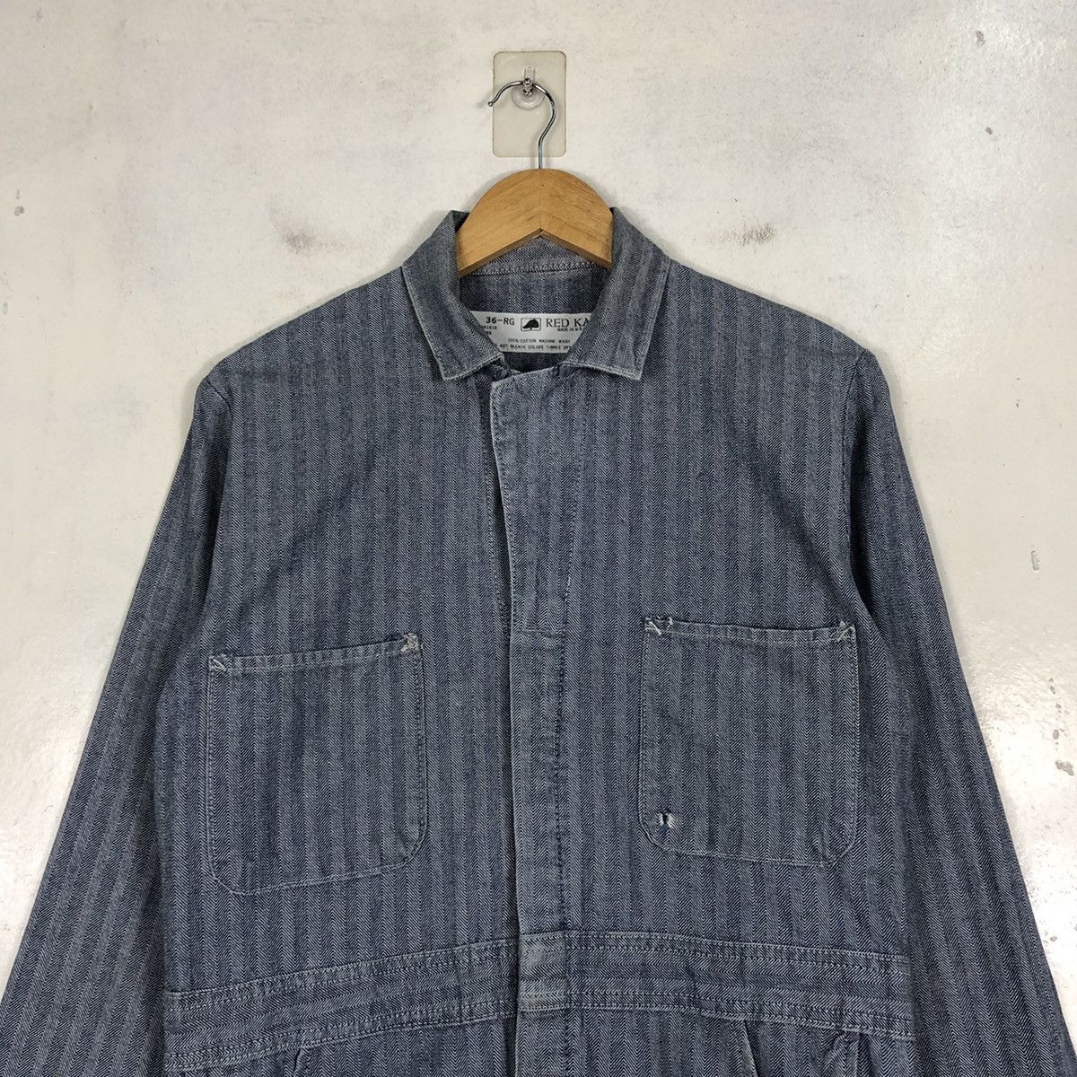 Vintage Coverall Overall OOD Fellow RedKap Size US 32 / EU 48 - 2 Thumbnail