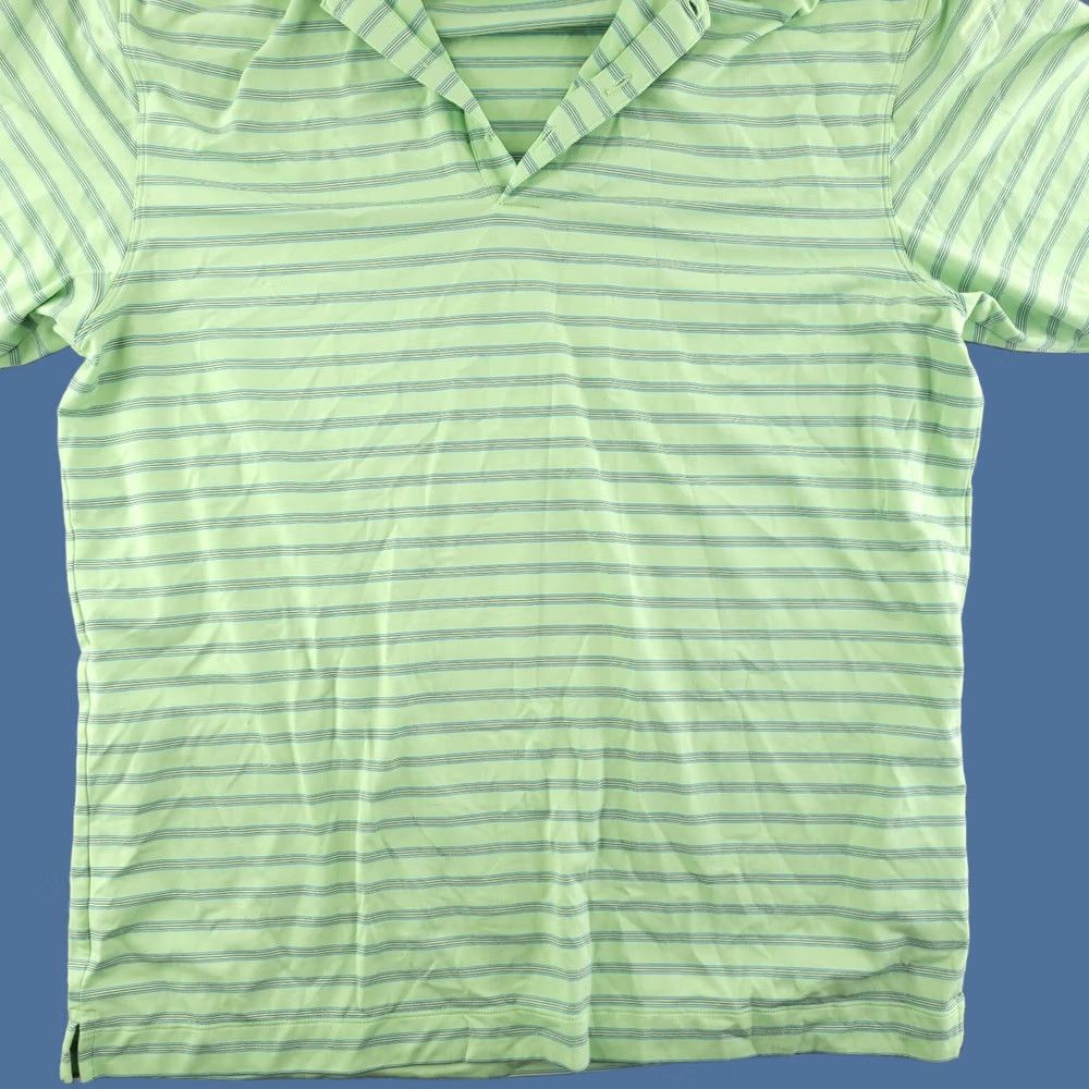 Nike Nike Golf Polo Shirt Mens Large Green Striped Short Sleeve Dri Fit Performance Size US L / EU 52-54 / 3 - 1 Thumbnail