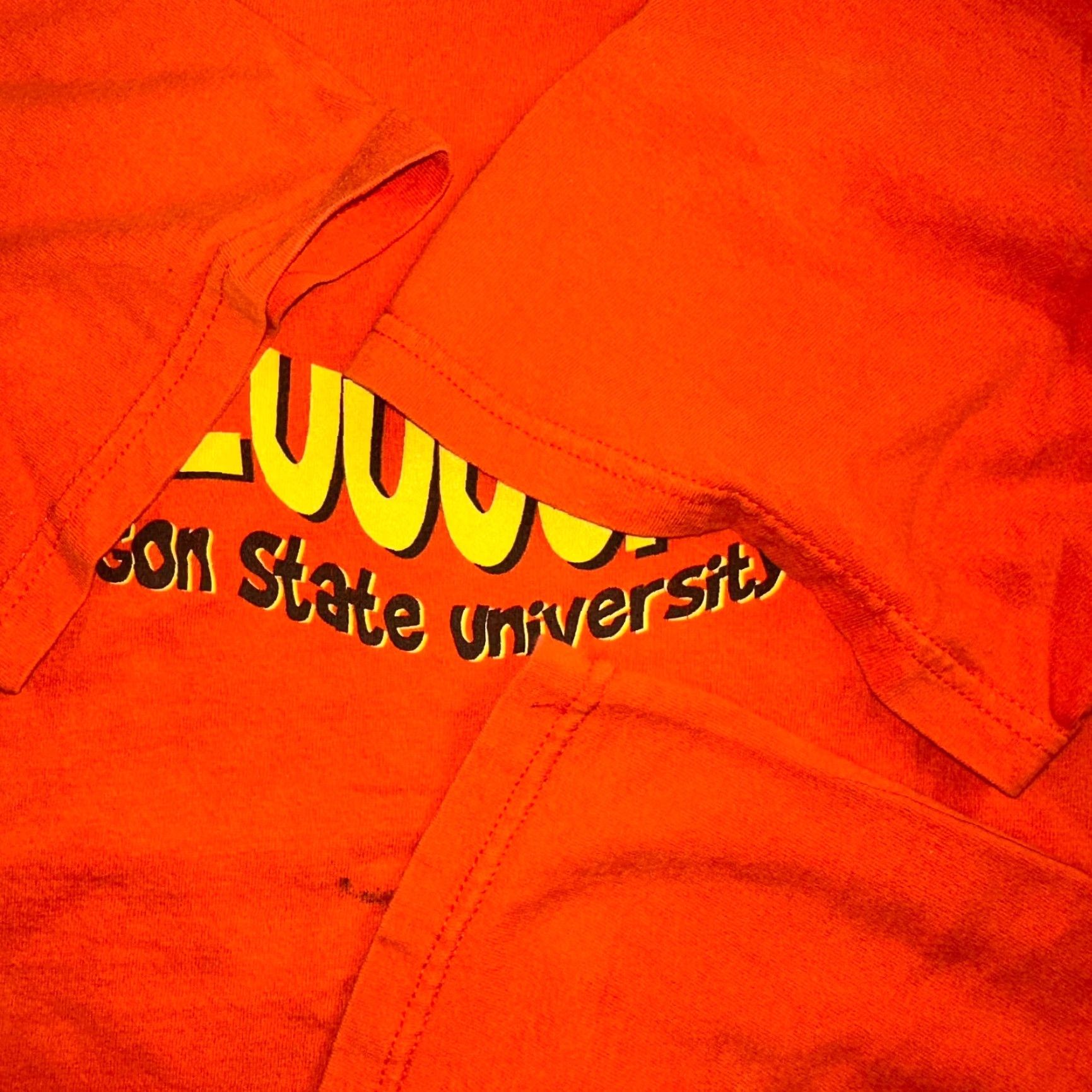 Fruit Of The Loom VINTAGE Oregon Beavers T Shirt OSU Wazzuuuup 90s Orange XL Crew Neck Short Sleeve Men Fruit of the Loom Vintage 90s College Graphic Size US XL / EU 56 / 4 - 4 Thumbnail