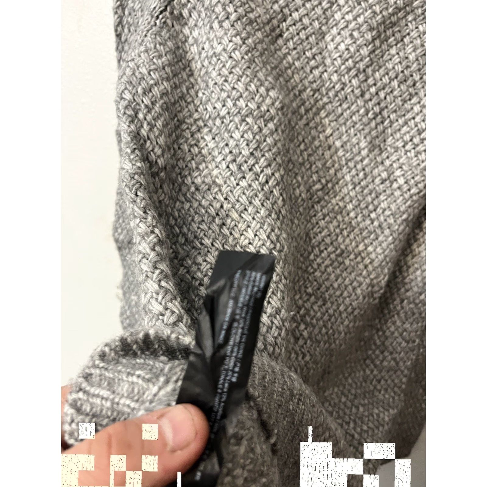 Theory Theory V Neck Sweater Women’s Small Gray Pullover Cotton Wool Blend Size S / US 4 / IT 40 - 4 Thumbnail
