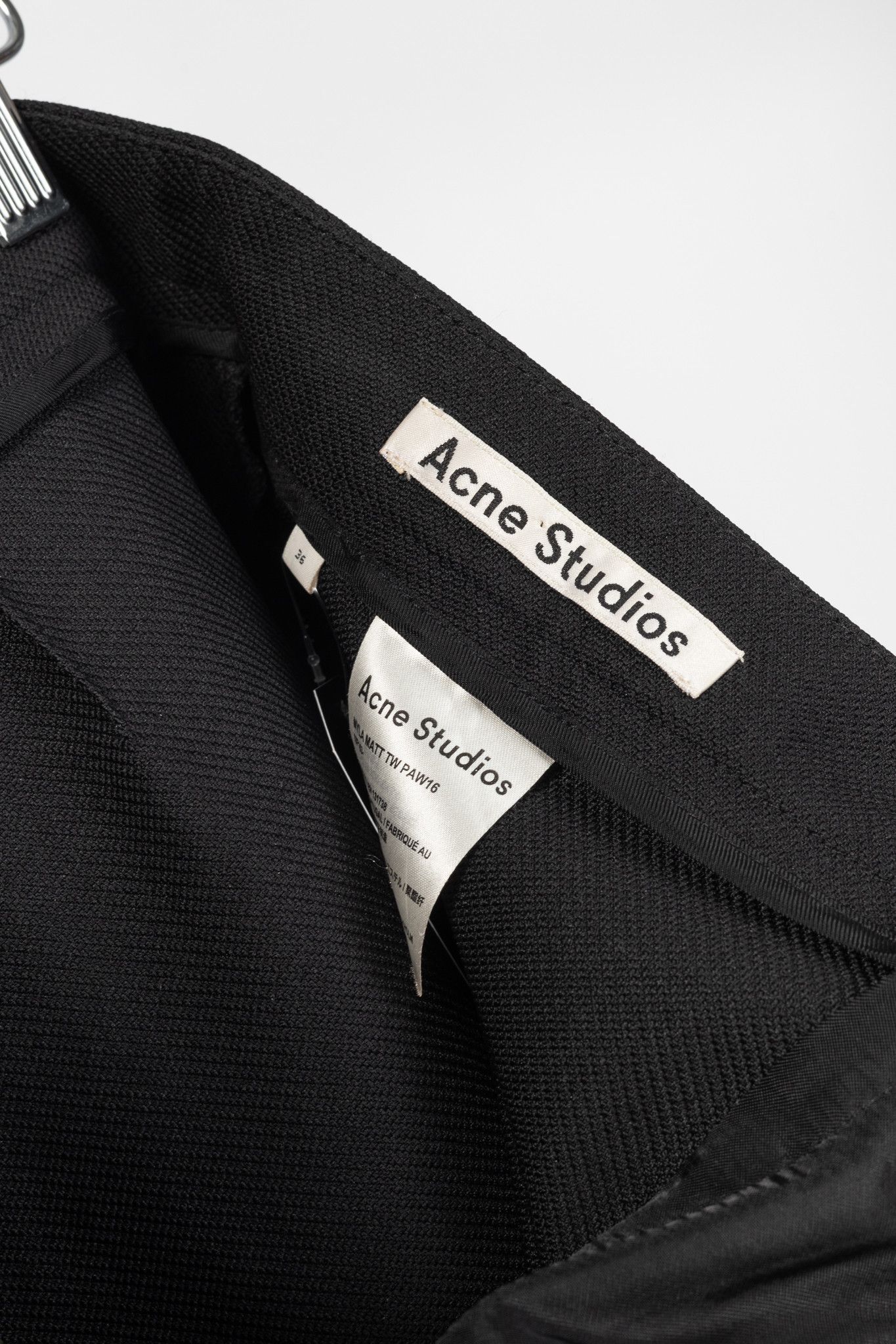 Acne Studios Acne Studios Myla Black Twill Flared Pants Size 27" / US 4 / IT 40 - 8 Thumbnail