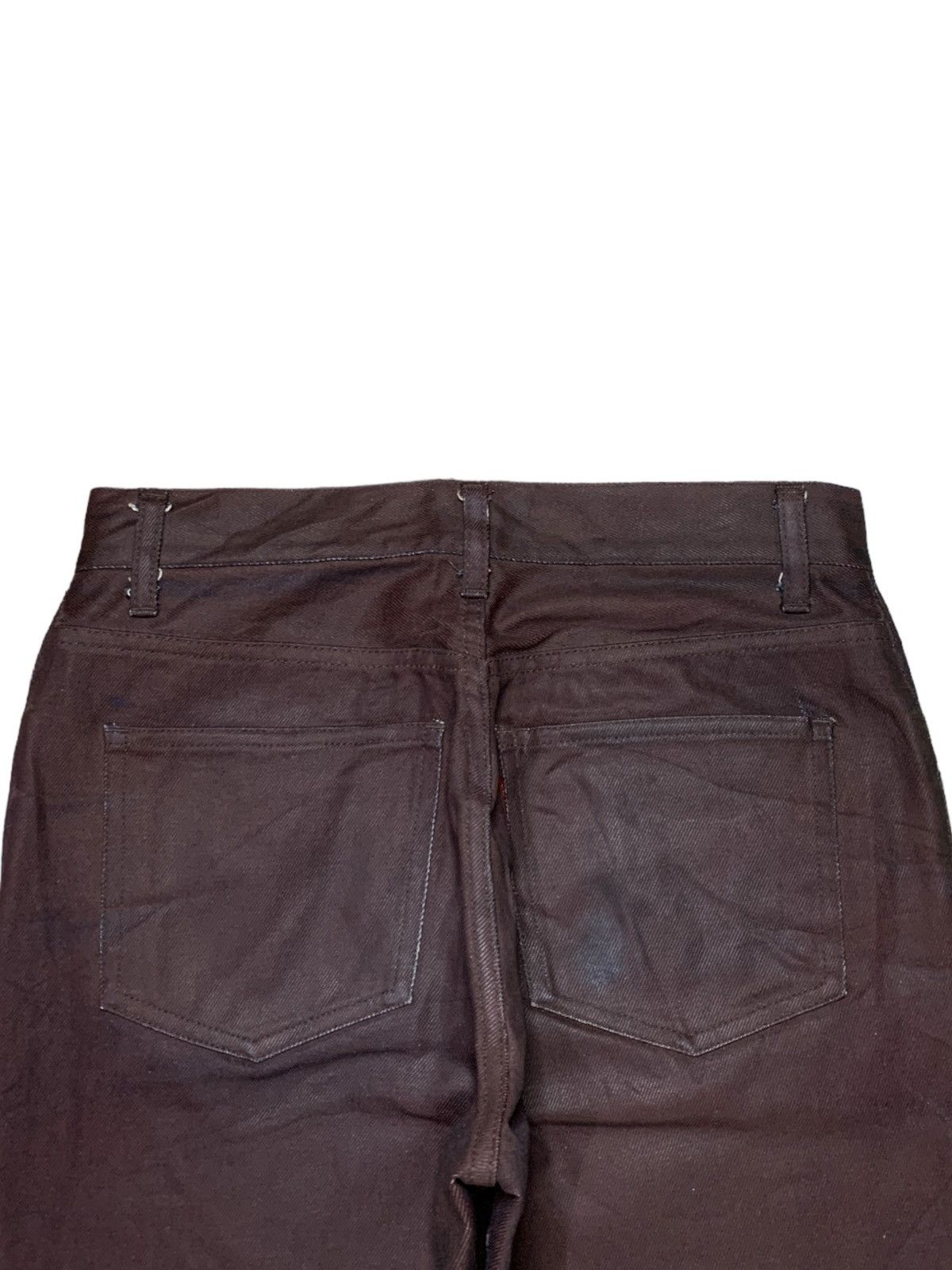 Or Glory Vintage Japanese Or Glory Waxed Leather Style Flared Jeans Size US 28 / EU 44 - 8 Thumbnail