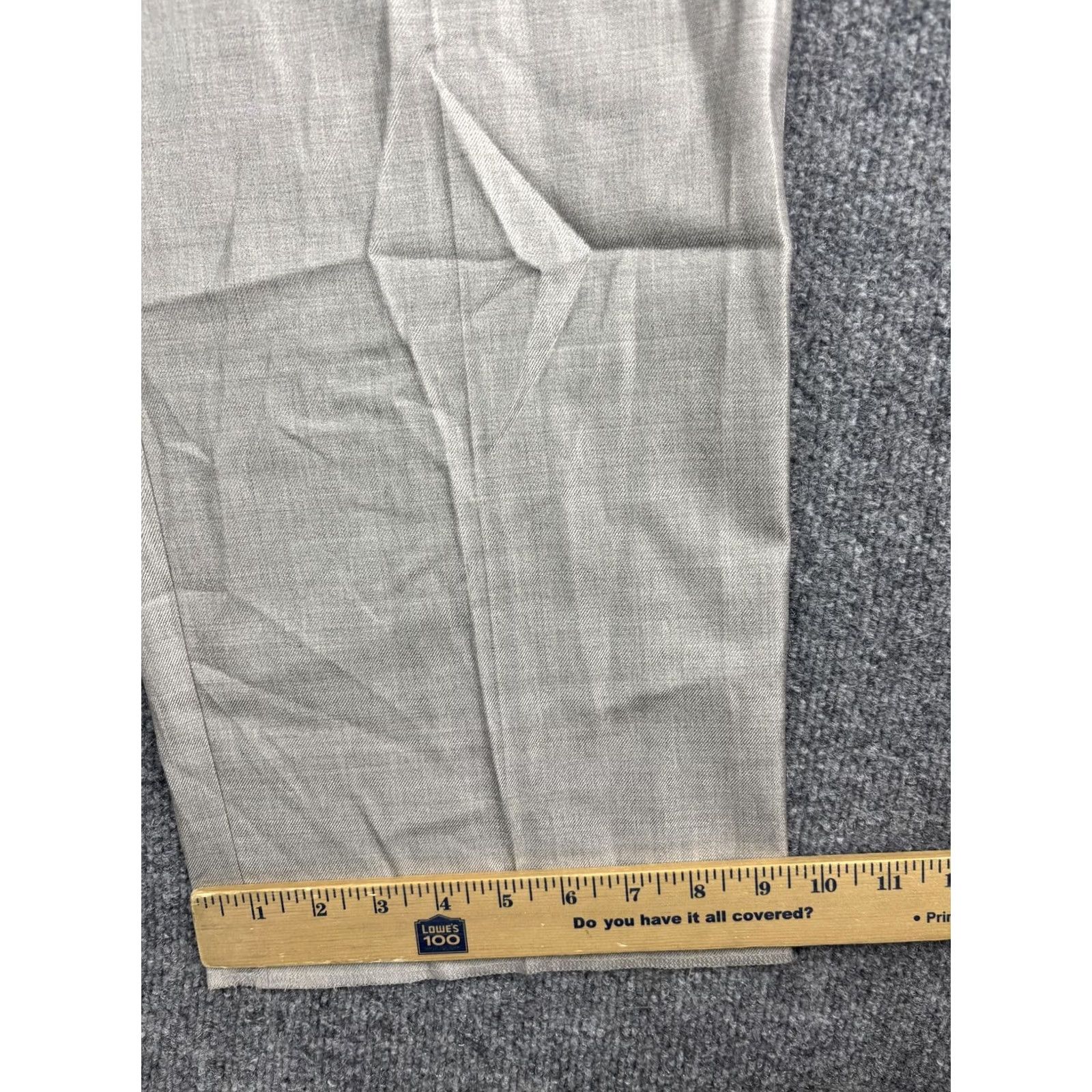 St. John St. John Dress Pants Womens 14 Beige Twill Straight Leg Classic Workwear Size 36" / US 14 / IT 50 - 6 Thumbnail