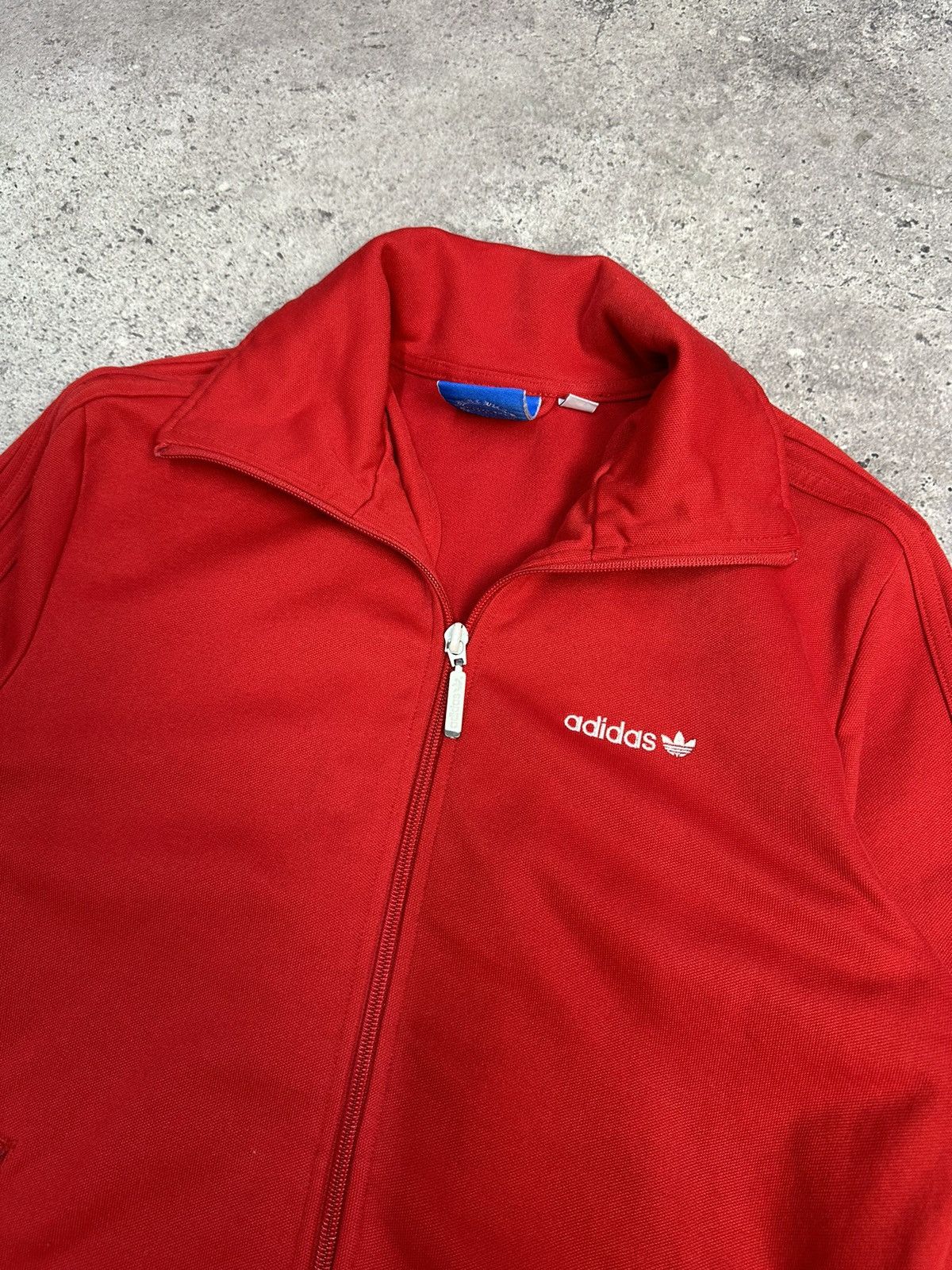 Adidas × Vintage Vintage Adidas Blokecore Track Jacket Red Big Logo Y2K Size US S / EU 44-46 / 1 - 7 Thumbnail