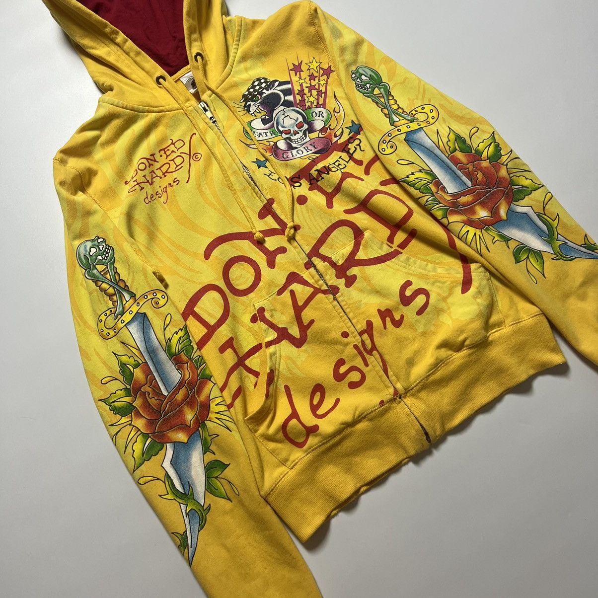 Christian Audigier Ed Hardy Death or Glory by Christian Audigier Hoodie Size S / US 4 / IT 40 - 7 Thumbnail