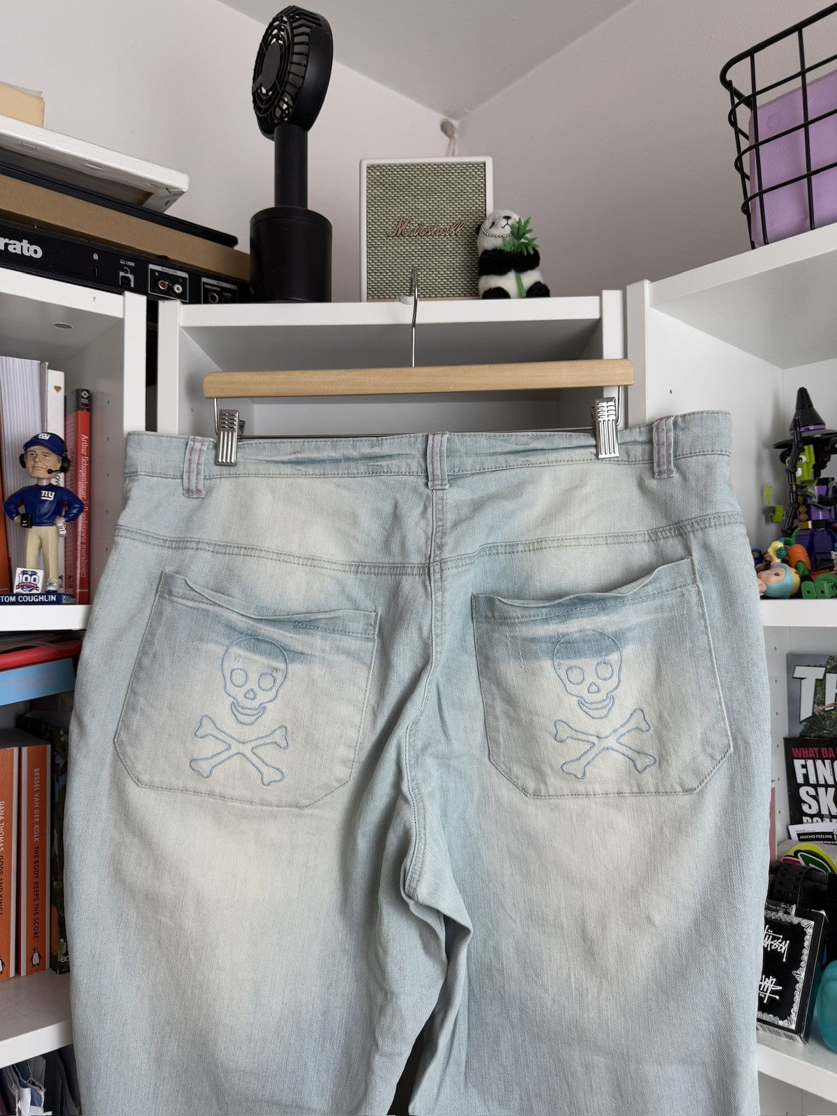 Japanese Brand Vintage y2k avantgarde style skull logo denim pants 36 opium Size US 36 / EU 52 - 3 Thumbnail