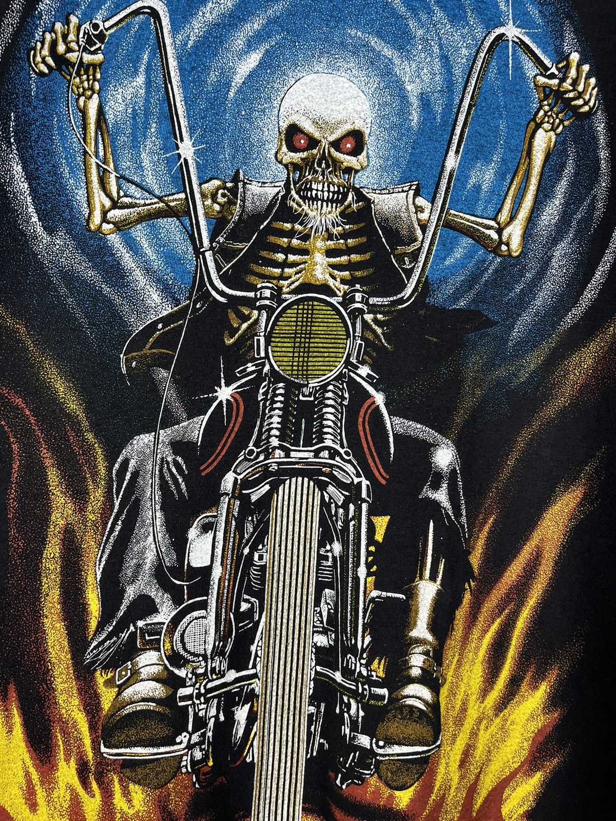 Harley Davidson Vintage Hellraiser biker Harley Davidson style tee 90’s Size US L / EU 52-54 / 3 - 4 Thumbnail
