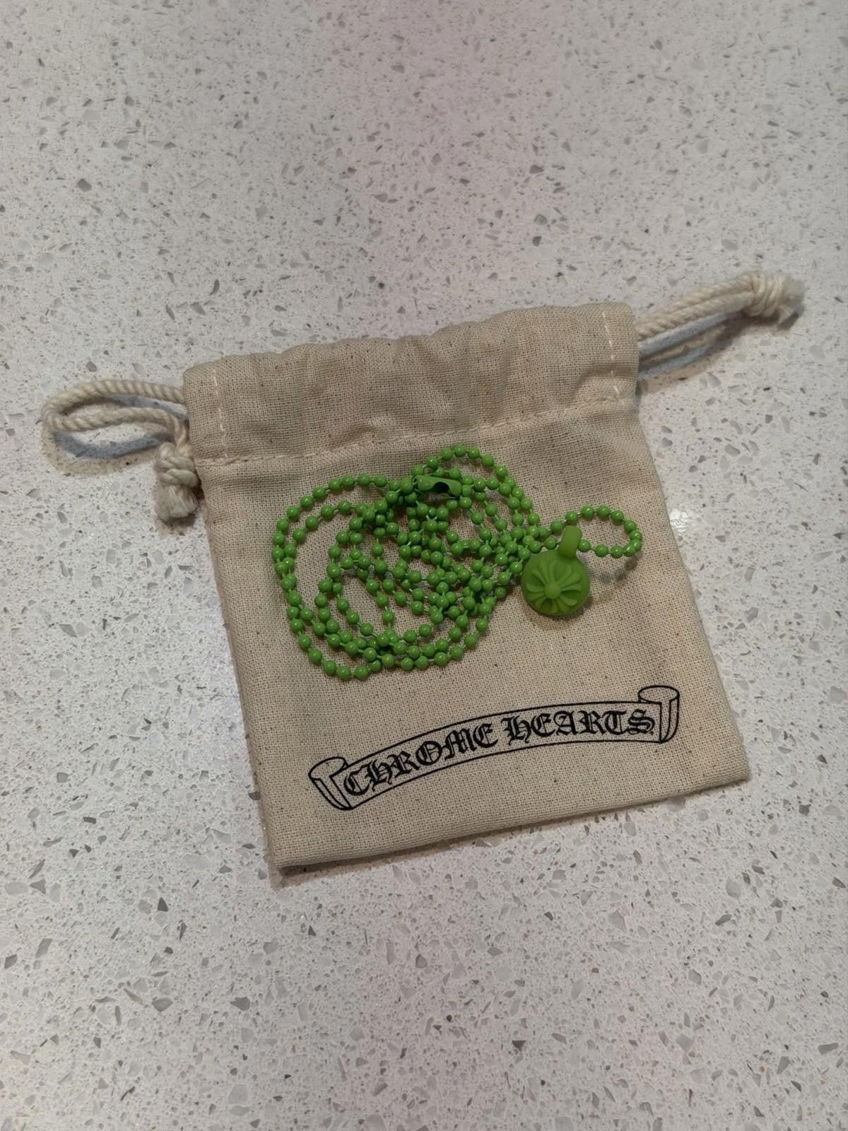 Chrome Hearts Chrome Hearts Silicon Crossball Necklace Authentic GREEN Size ONE SIZE - 2 Thumbnail