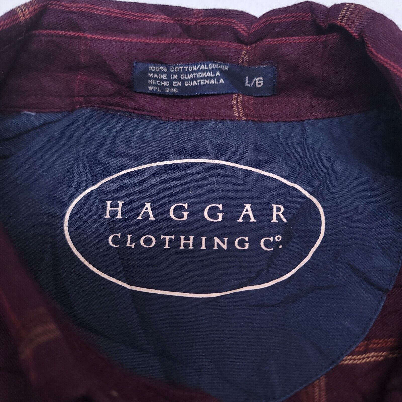 Haggar Haggar Windowpane Flannel Shirt Mens Size Large Maroon Brown Size US L / EU 52-54 / 3 - 3 Thumbnail