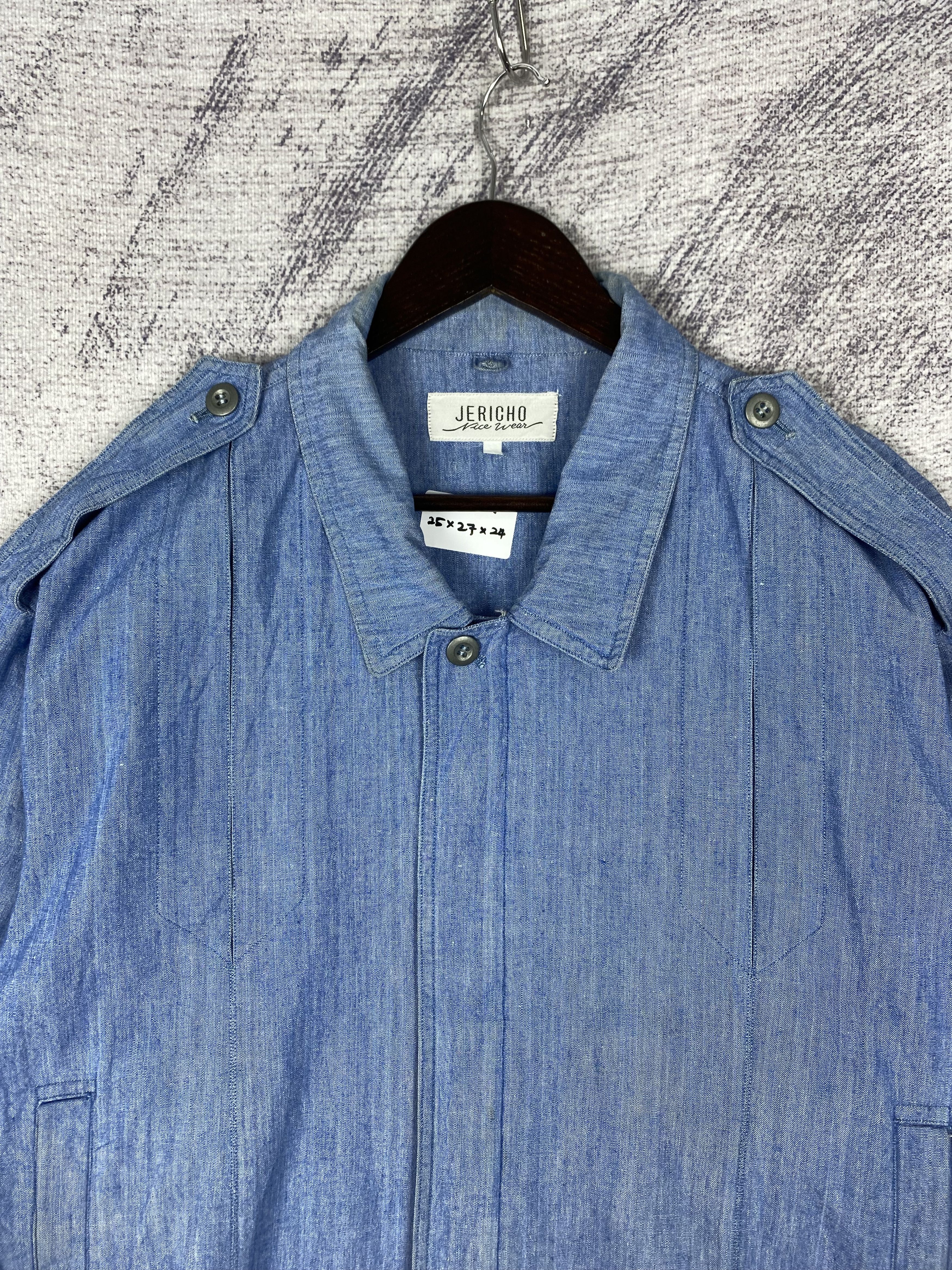Japanese Brand Vintage Jericho Light Blue Denim Military-Style Size US M / EU 48-50 / 2 - 2 Thumbnail