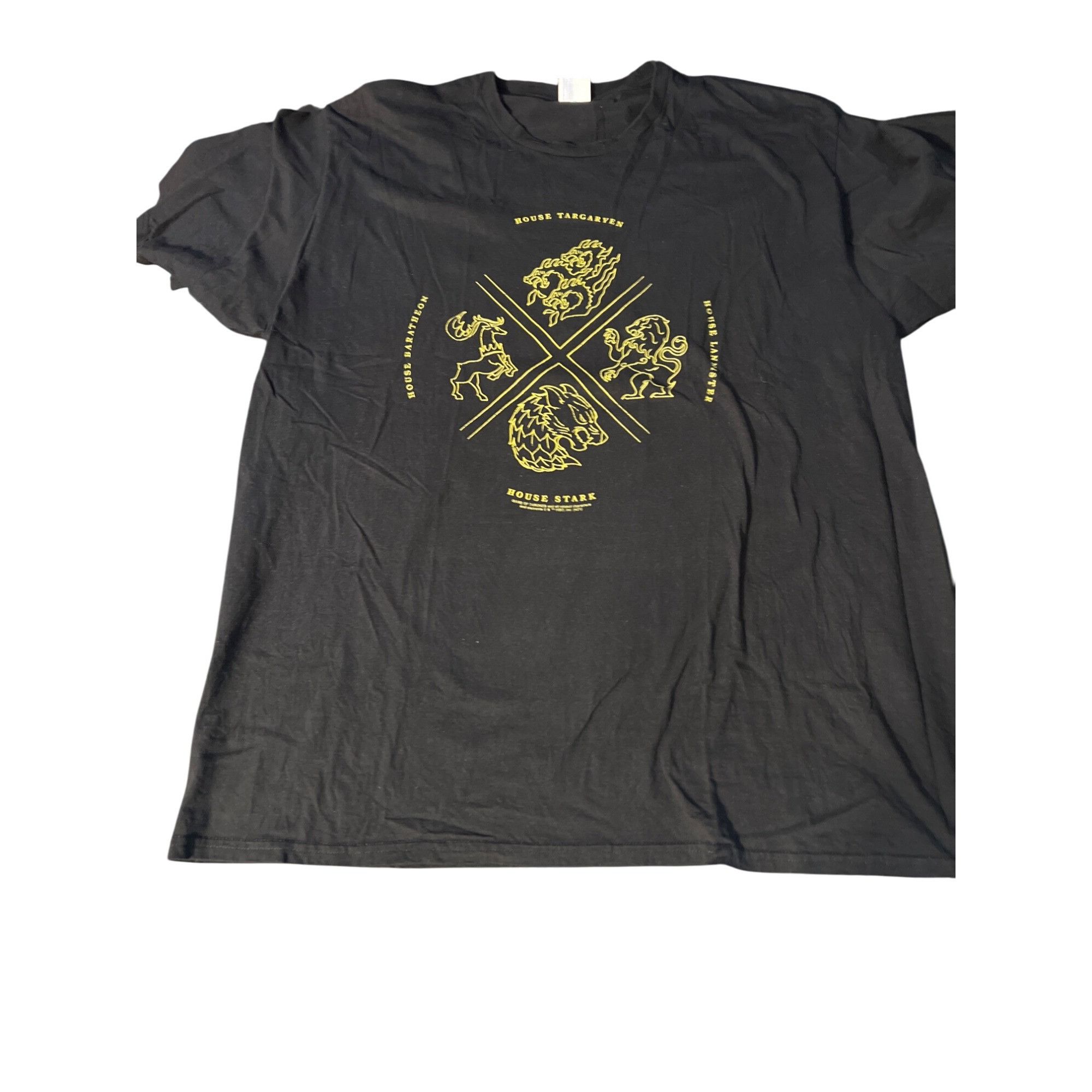 Port & Company Game Of Thrones Black T-Shirt Shirt 4 House Crest Port & Co Size US XXL / EU 58 / 5 - 1 Thumbnail