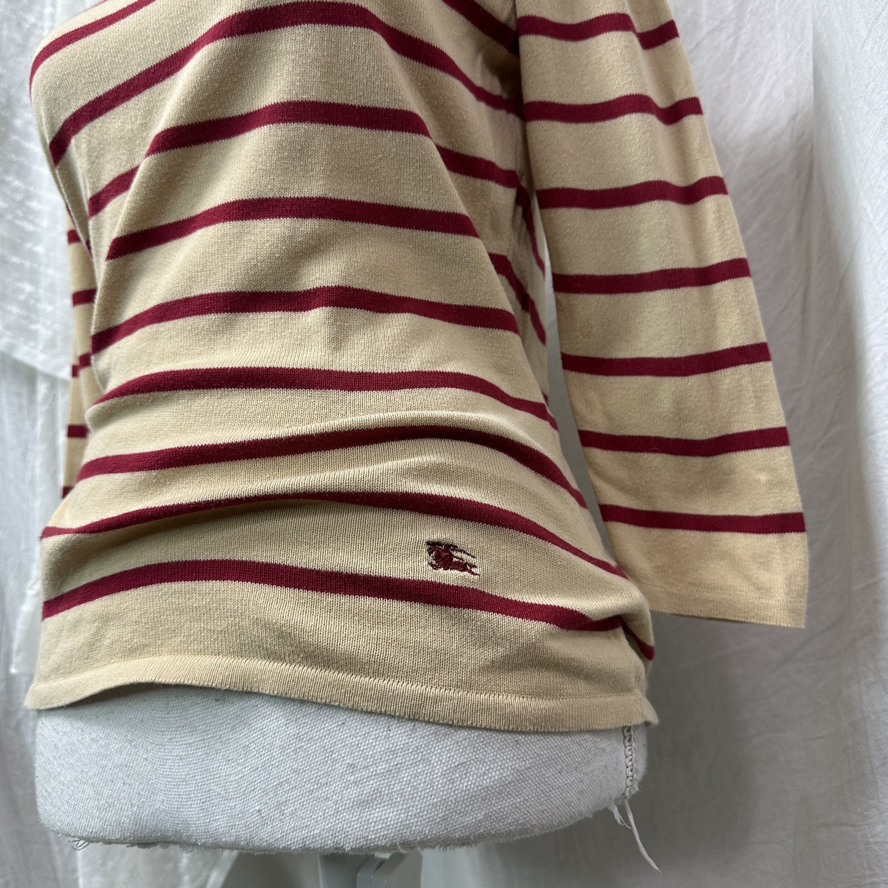 Burberry Vintage Striped Streetwear Burberry Italian Sweater 00s Size S / US 4 / IT 40 - 7 Thumbnail