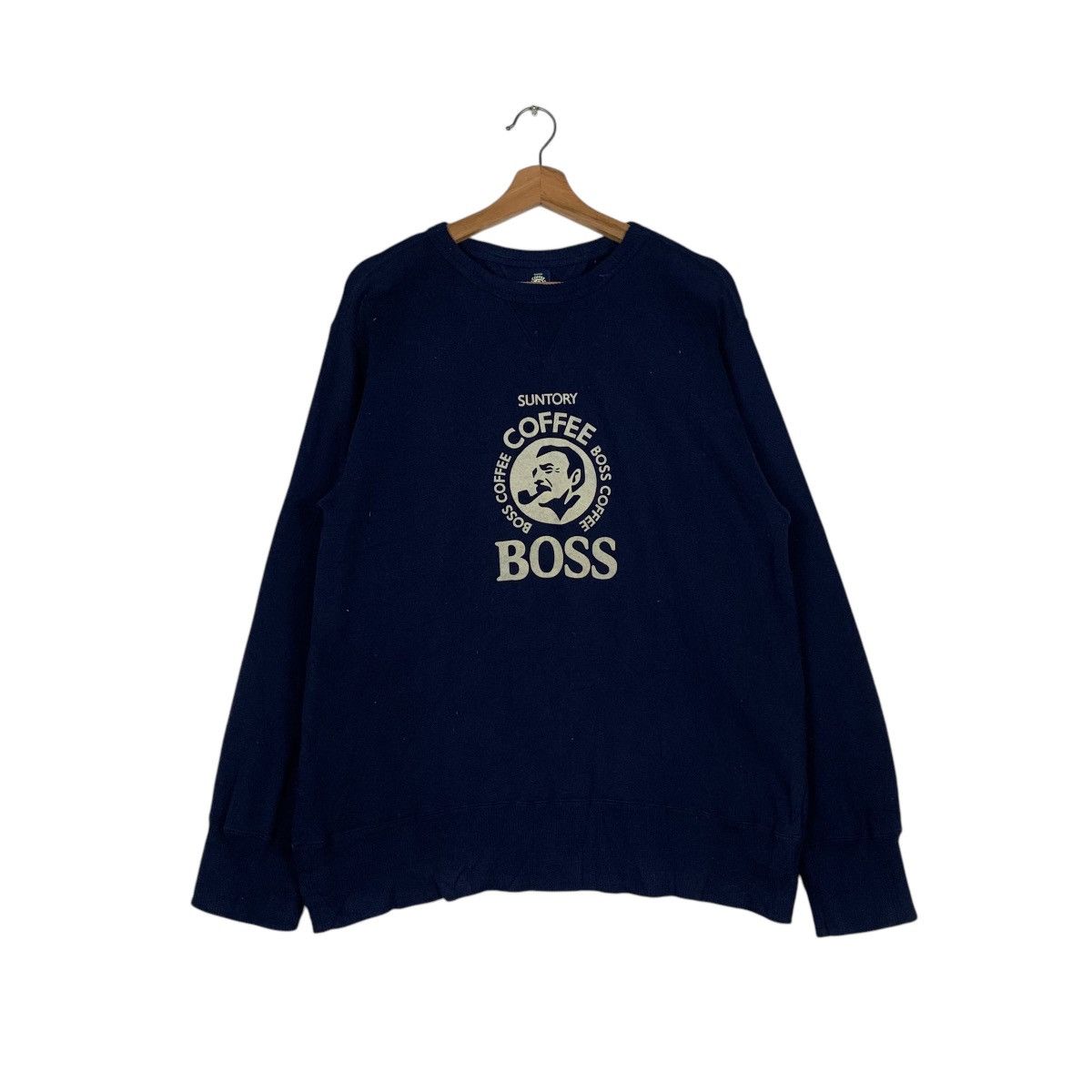 Japanese Brand Suntory Coffee Boss Crewneck Sweatshirt #1450-C65 Size US L / EU 52-54 / 3 - 1 Thumbnail