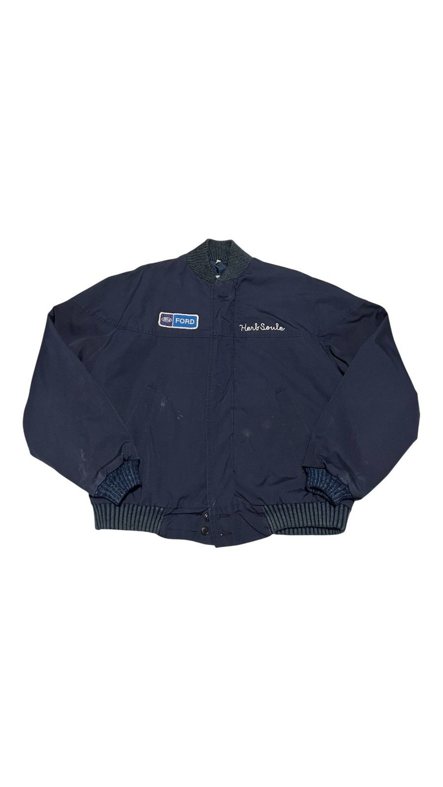 Vintage 70s Talon Bomber FORD MERVS UNIFORMS PORSTMOUTH,VA Size US XL / EU 56 / 4 - 1 Thumbnail