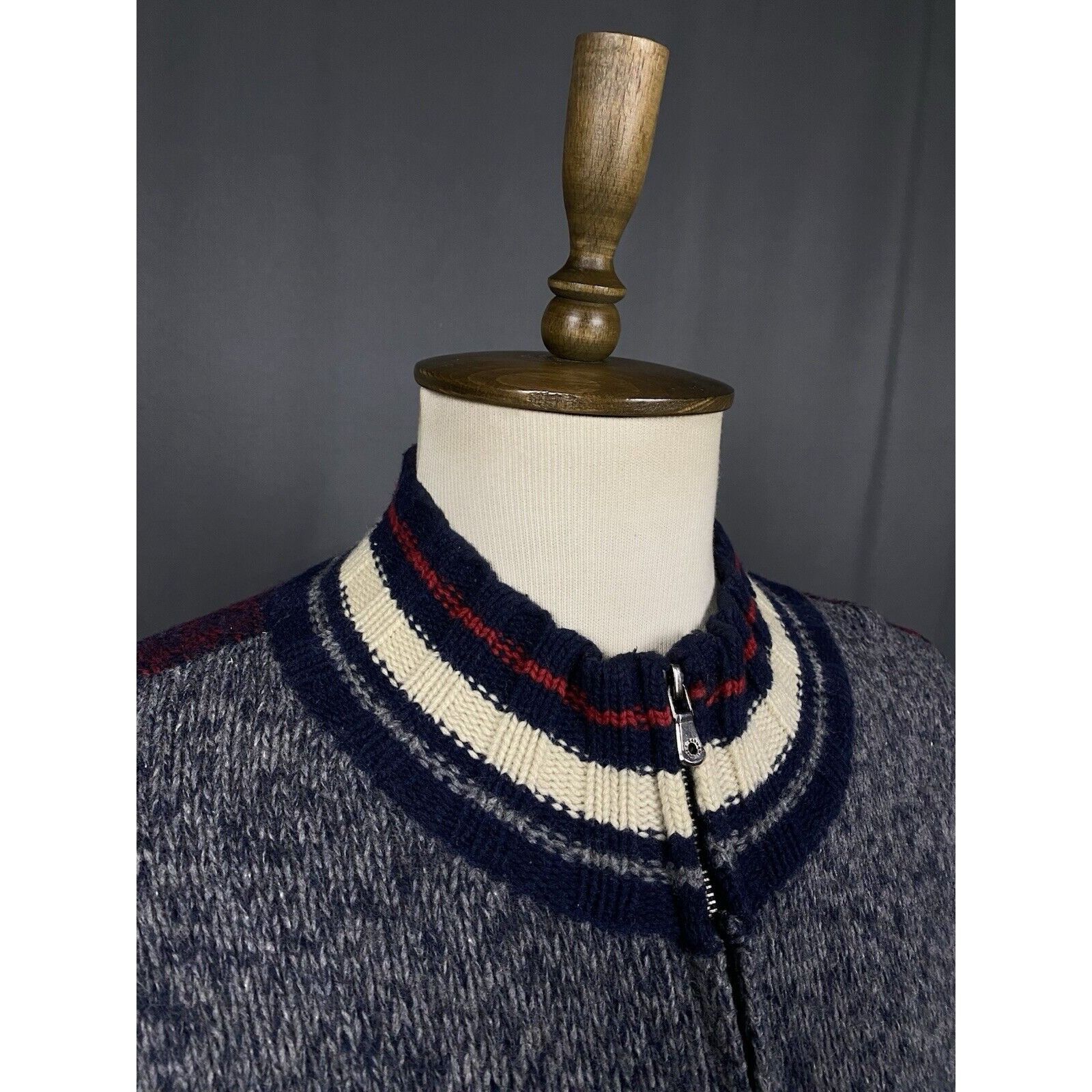 Dolce & Gabbana Dolce&Gabbana Men's Purple Gray Heavy Knitted Full Zip Sweat Size US S / EU 44-46 / 1 - 6 Thumbnail