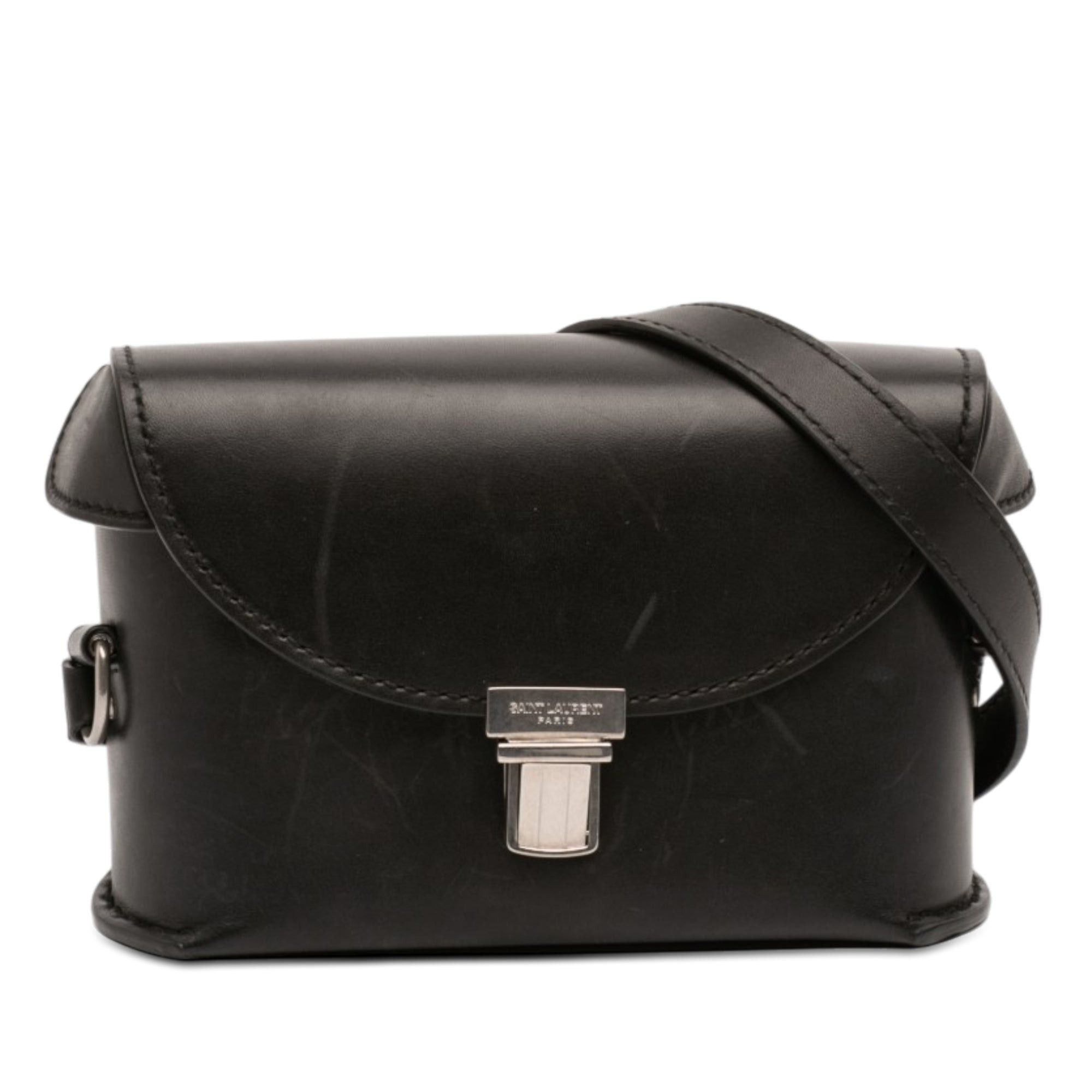 Saint Laurent Paris Leather Tuc Box Crossbody Size ONE SIZE - 1 Thumbnail