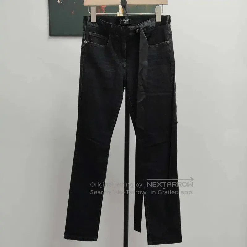 Chanel Chanel Black Cotton Women's Jeans . Size 28" / US 6 / IT 42 - 1 Thumbnail