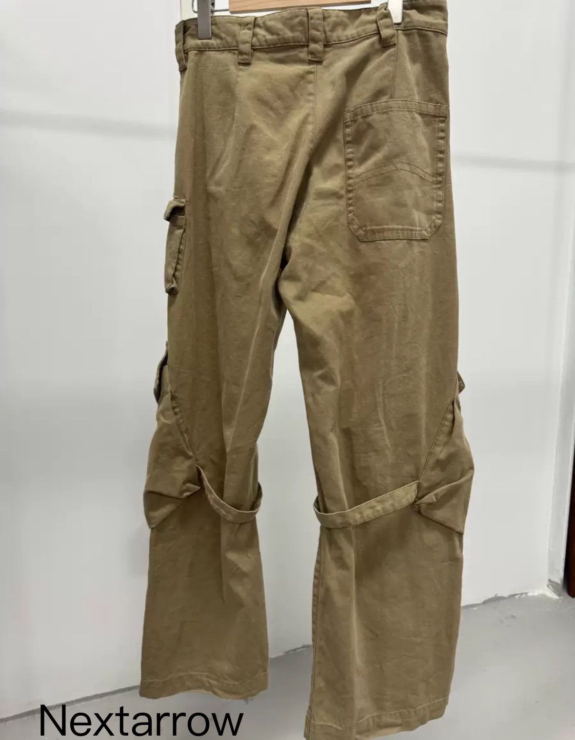 Acne Studios Acne Studios Sand colored Strap Pants2412-Nextarrow Size US 36 / EU 52 - 2 Thumbnail