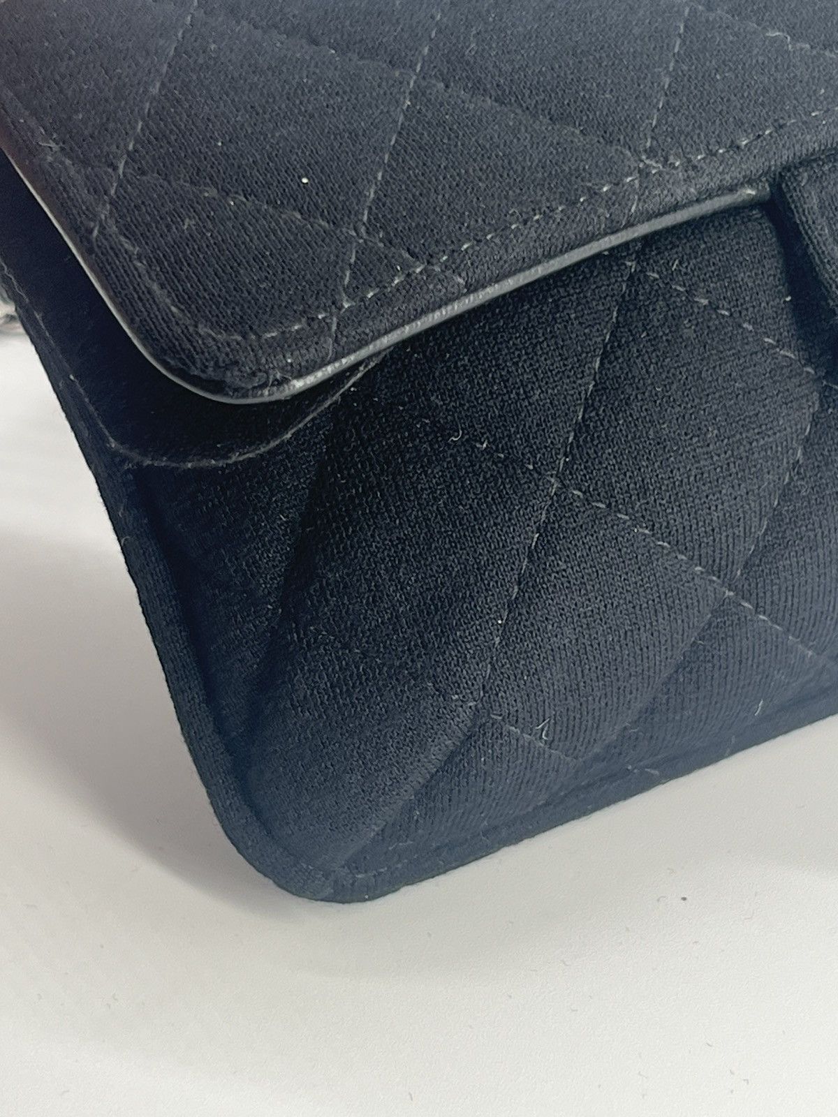 Chanel Chanel Quilted Fabric Foldable Tote Chain Strap Bag Size ONE SIZE - 9 Thumbnail