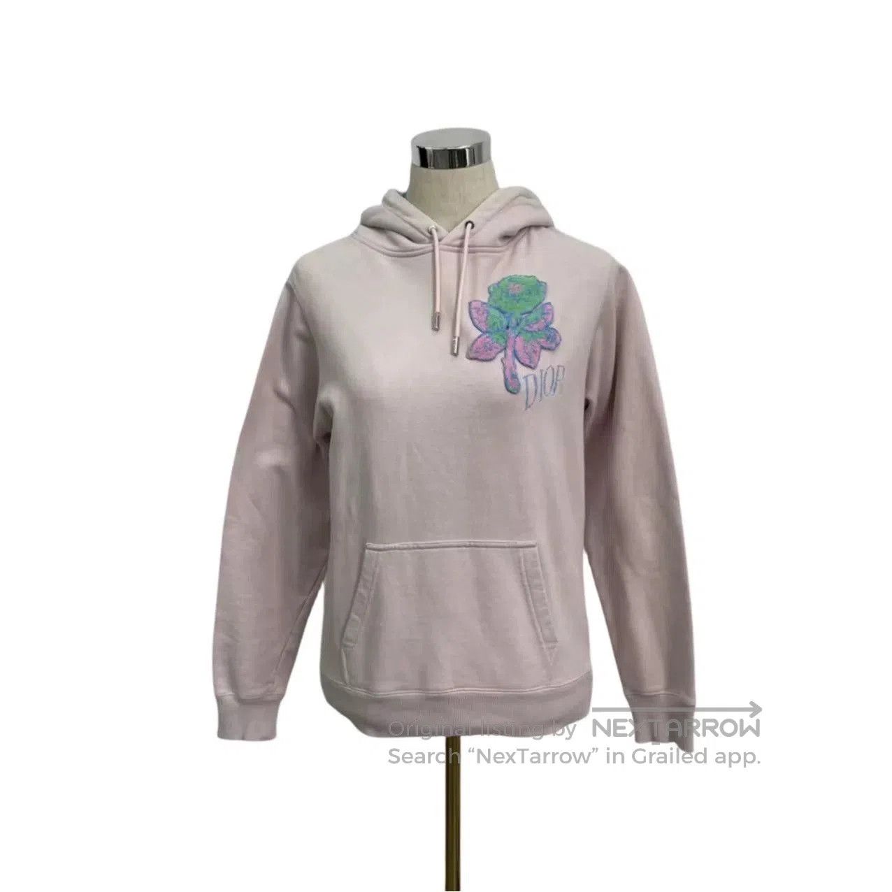 Dior dior floral hoodie in soft gray shade. Size XXS / US 00 / IT 34 - 7 Thumbnail