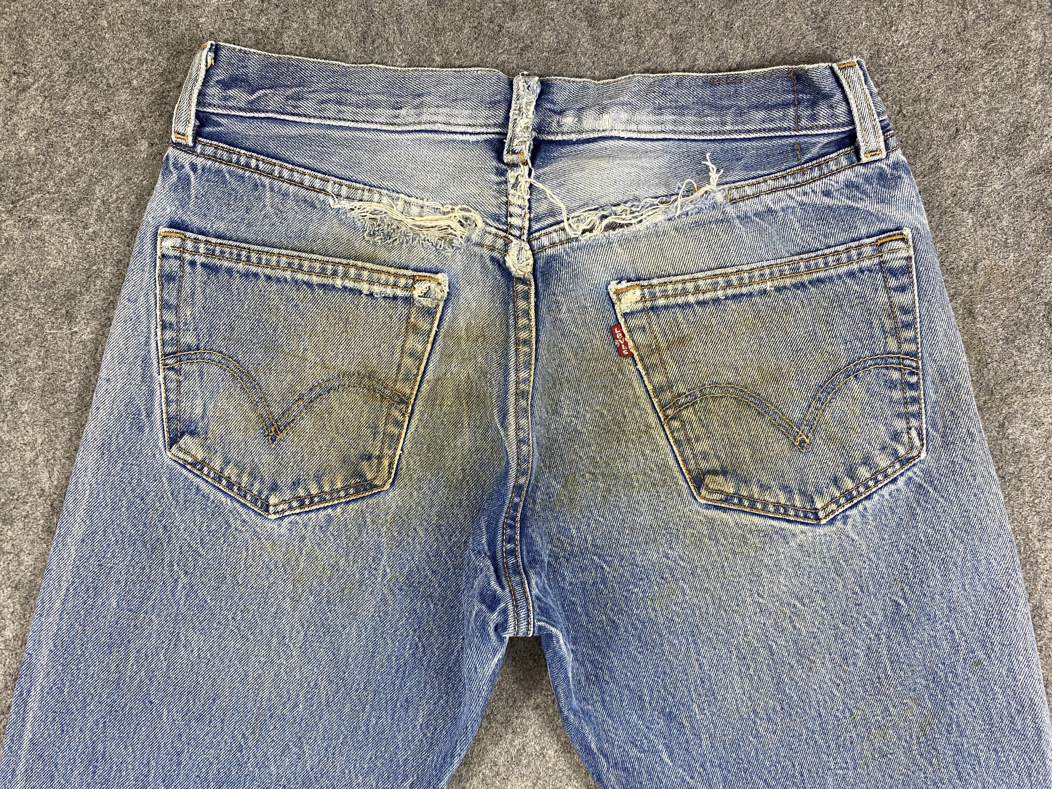 Levi's Dirty Used Blue Vintage Levi's 501 30x28.5 Denim -JN2233 Size US 30 / EU 46 - 4 Thumbnail