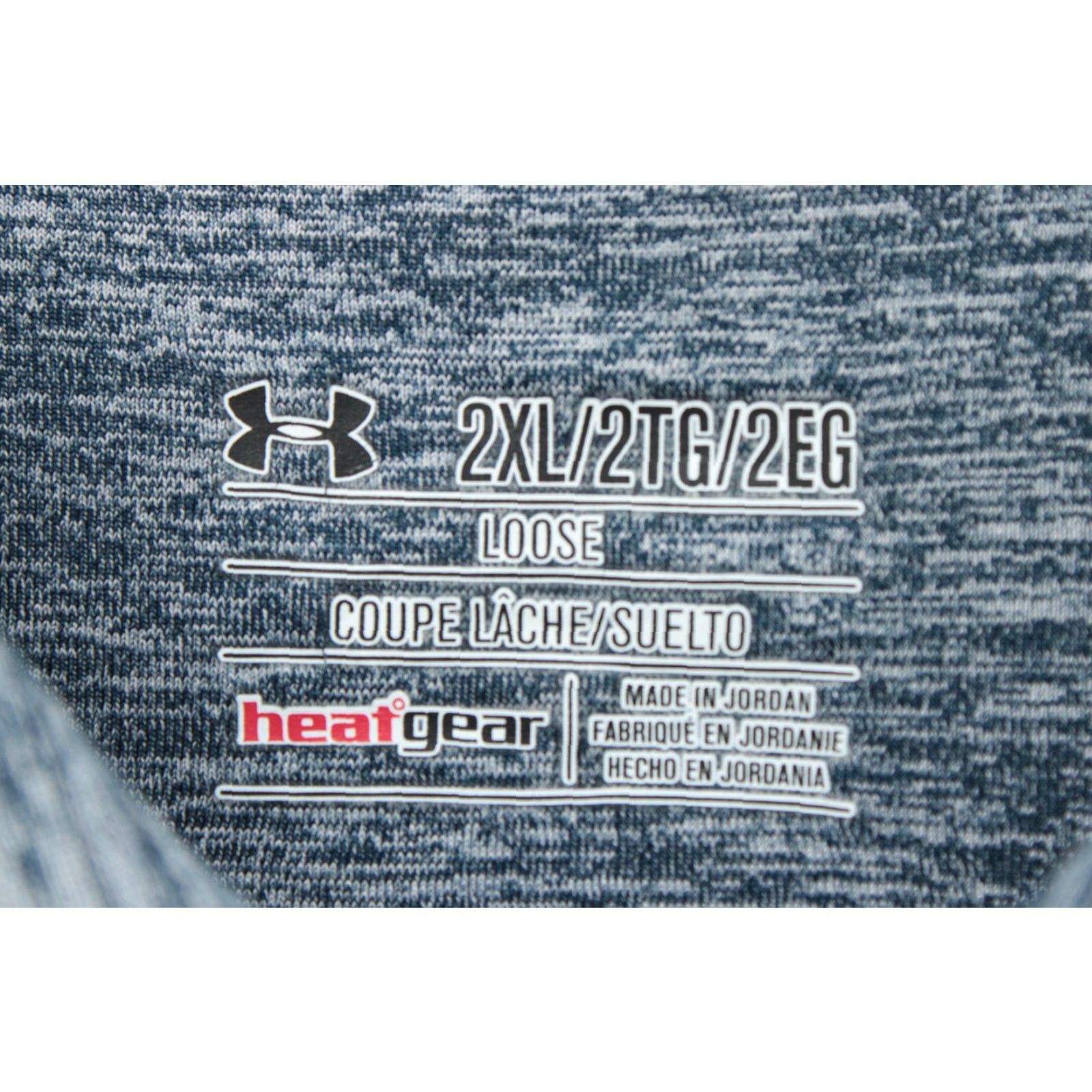 Under Armour Under Armour Polo Shirt Men's 2XL Blue HeatGear Golf Performance Logo Polo Shirts 2XL Mens HeatGear Logo Blue Heather Sports Golf Size US XXL / EU 58 / 5 - 3 Thumbnail
