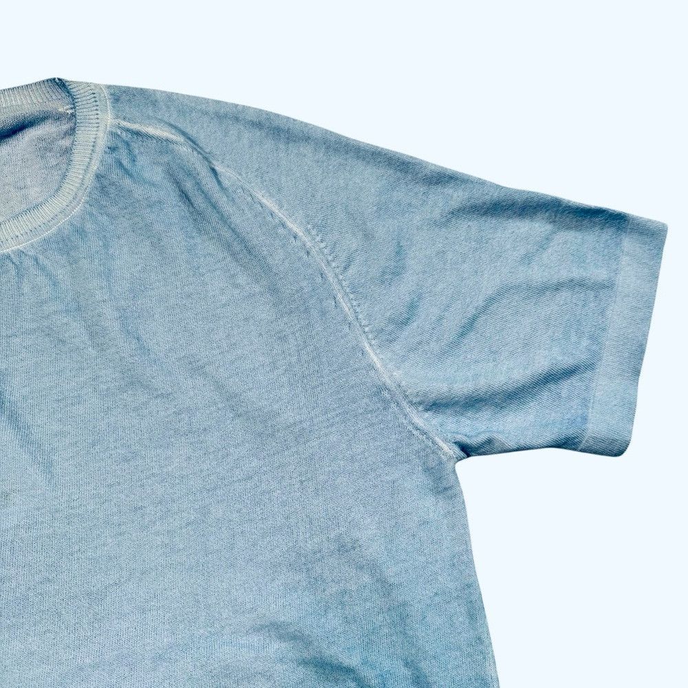 Other NWT New Diktat Sky Blue Knit Short Sleeve Cotton Top Made I Size US XL / EU 56 / 4 - 6 Thumbnail