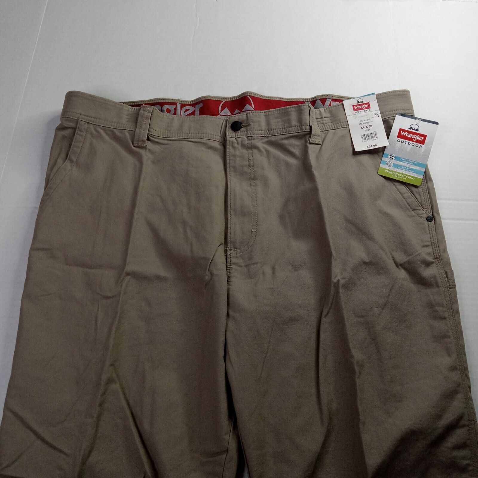 Wrangler Wrangler Outdoor Utility Pants Mens 44x30 Beige Straight Fit Size US 44 / EU 60 - 3 Thumbnail