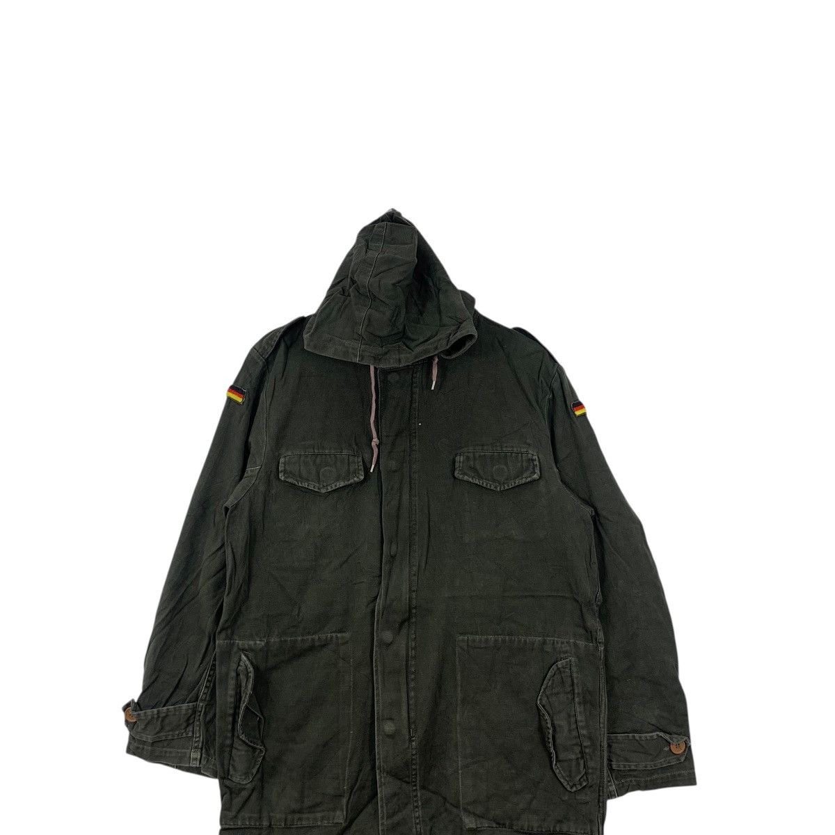 Vintage Vintage SCHWARZ GUMU GERMANY Military M-65 Field Jacket Size US L / EU 52-54 / 3 - 2 Thumbnail